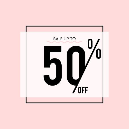 Sale up to 50 off vector