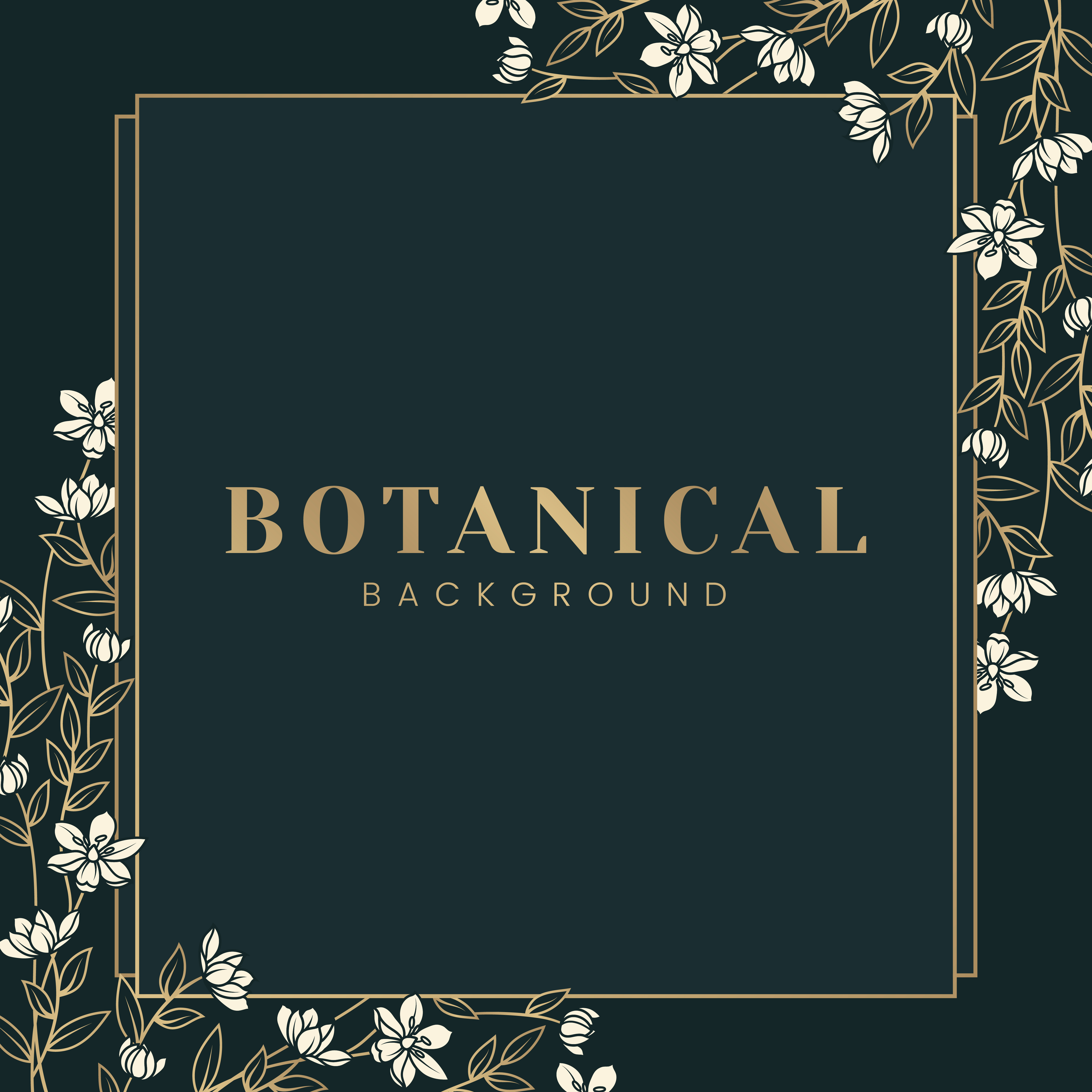 Download Botanical floral mockup illustration - Download Free Vectors, Clipart Graphics & Vector Art