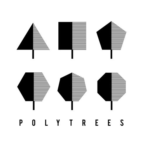 Set of abstract geometric tree design - Download Free Vectors, Clipart