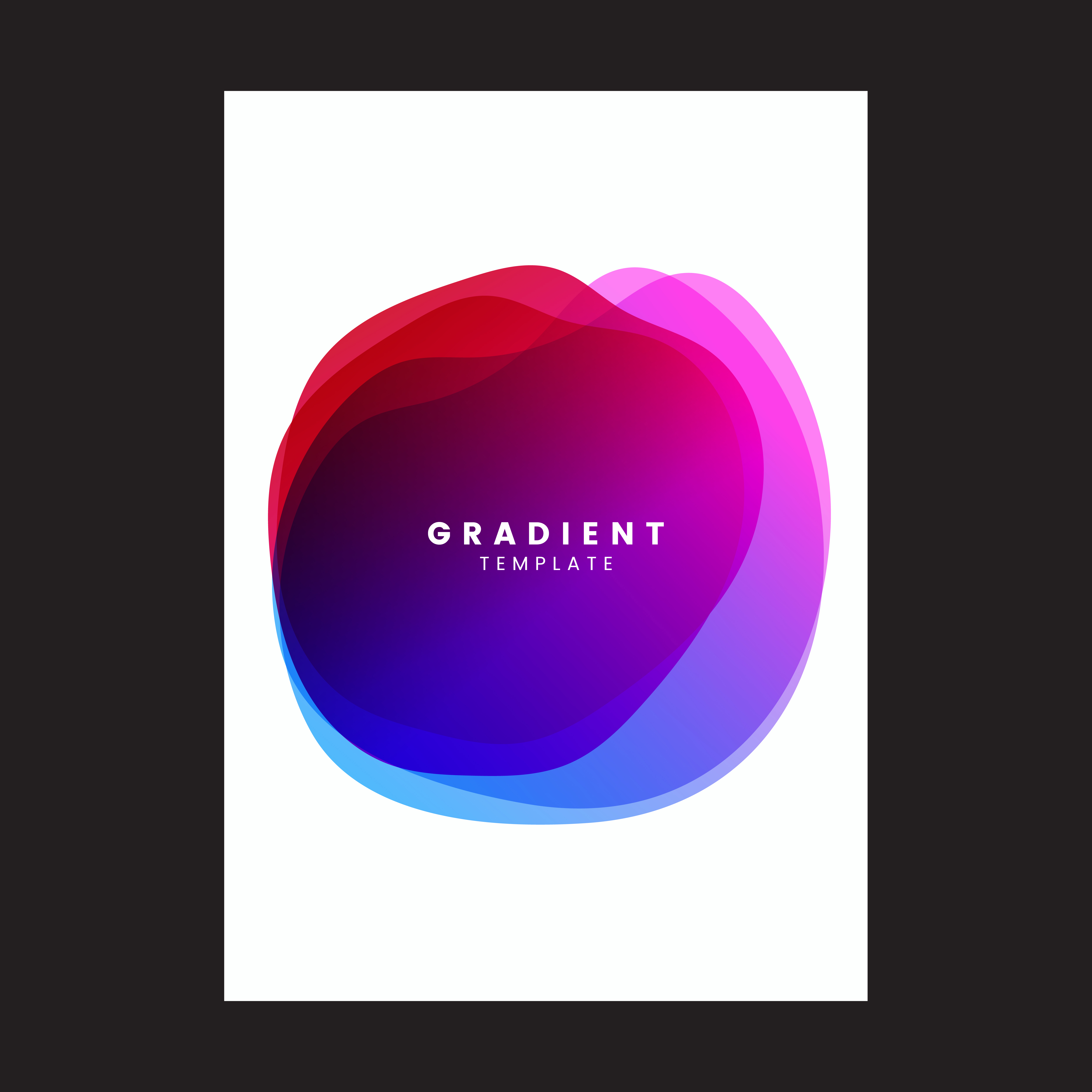 Colorful gradient template poster design Download Free Vectors