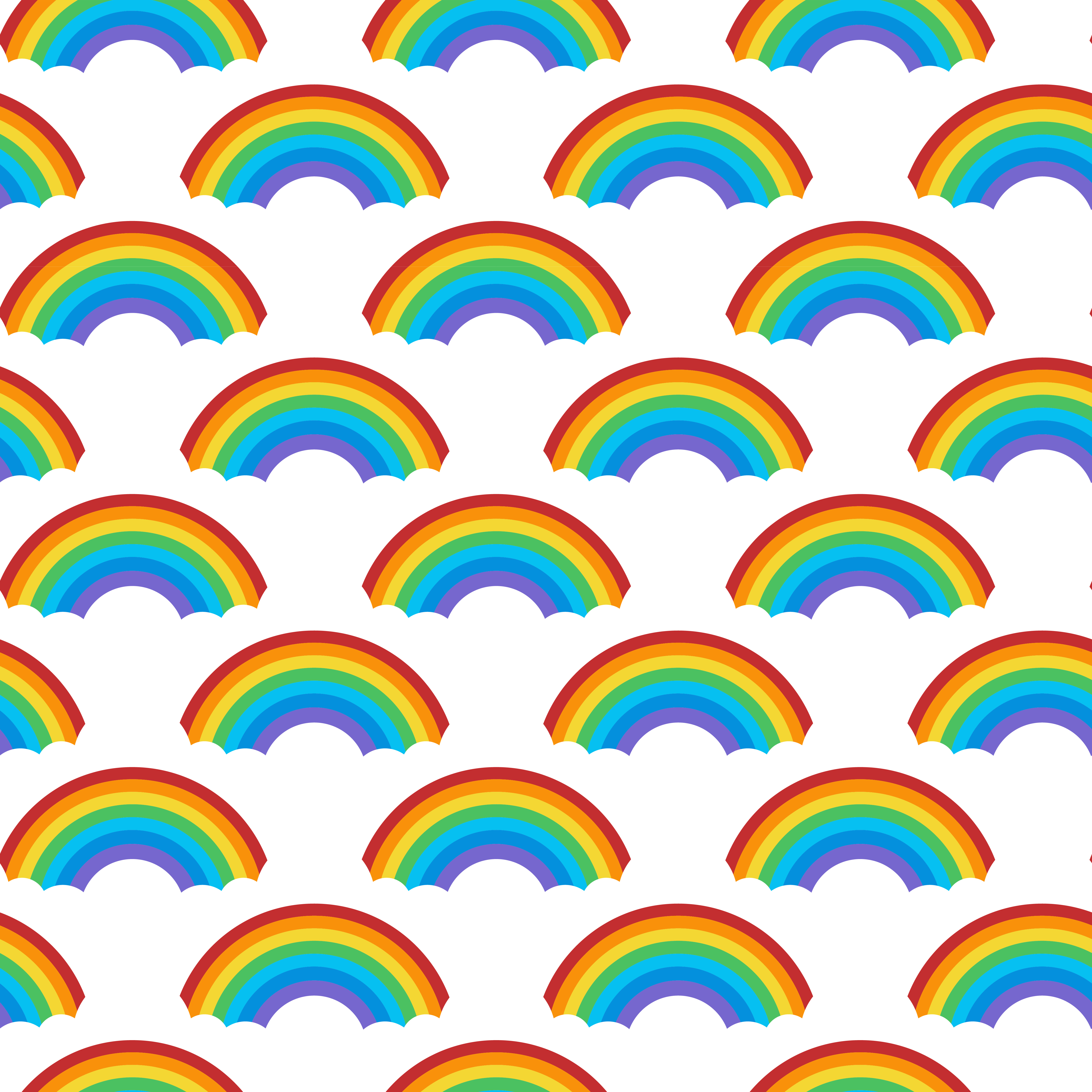 Download Seamless rainbow patterns design vector - Download Free ...