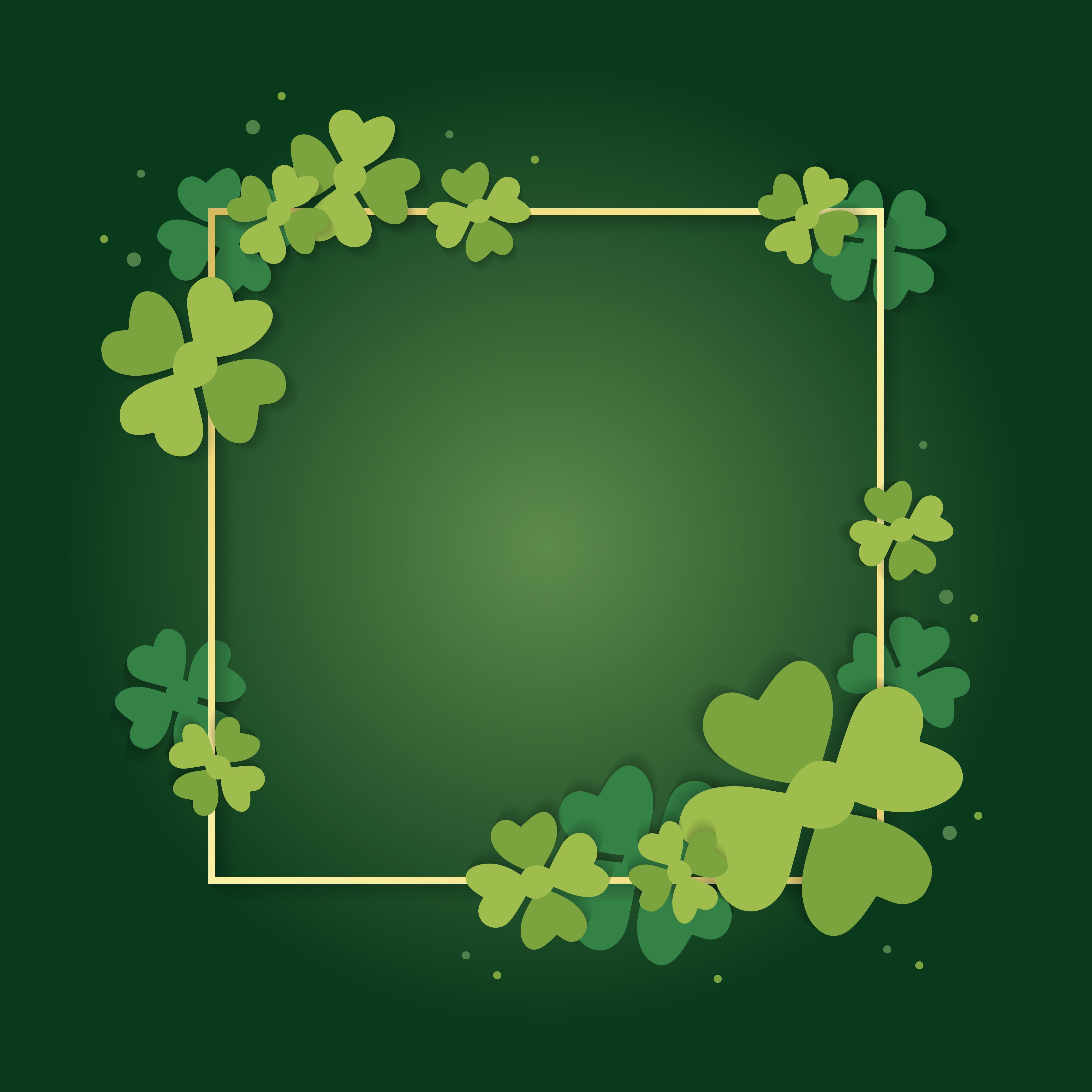 Clover framed card - Download Free Vectors, Clipart Graphics & Vector Art
