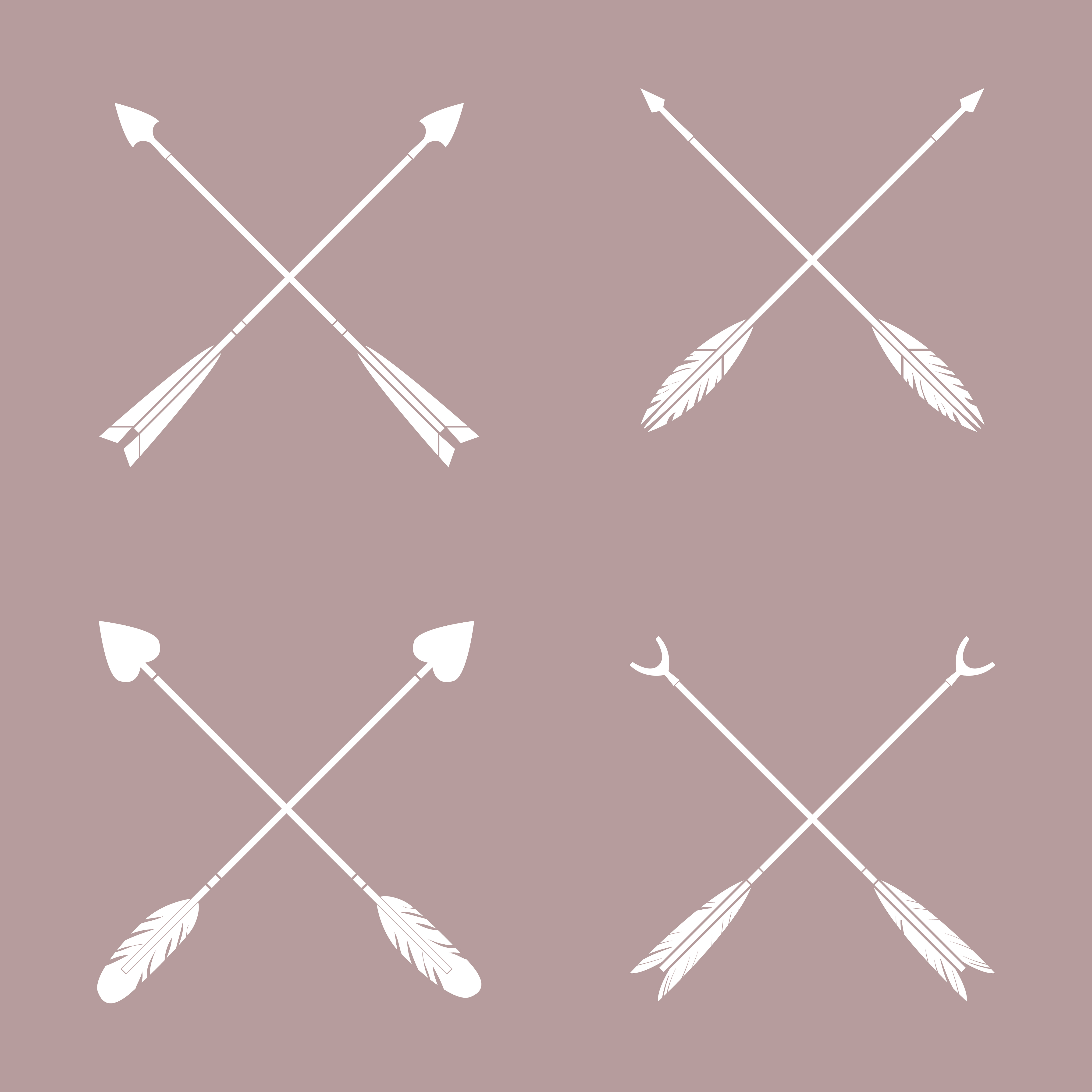 Download Set of white crossed arrow vectors - Download Free Vectors ...