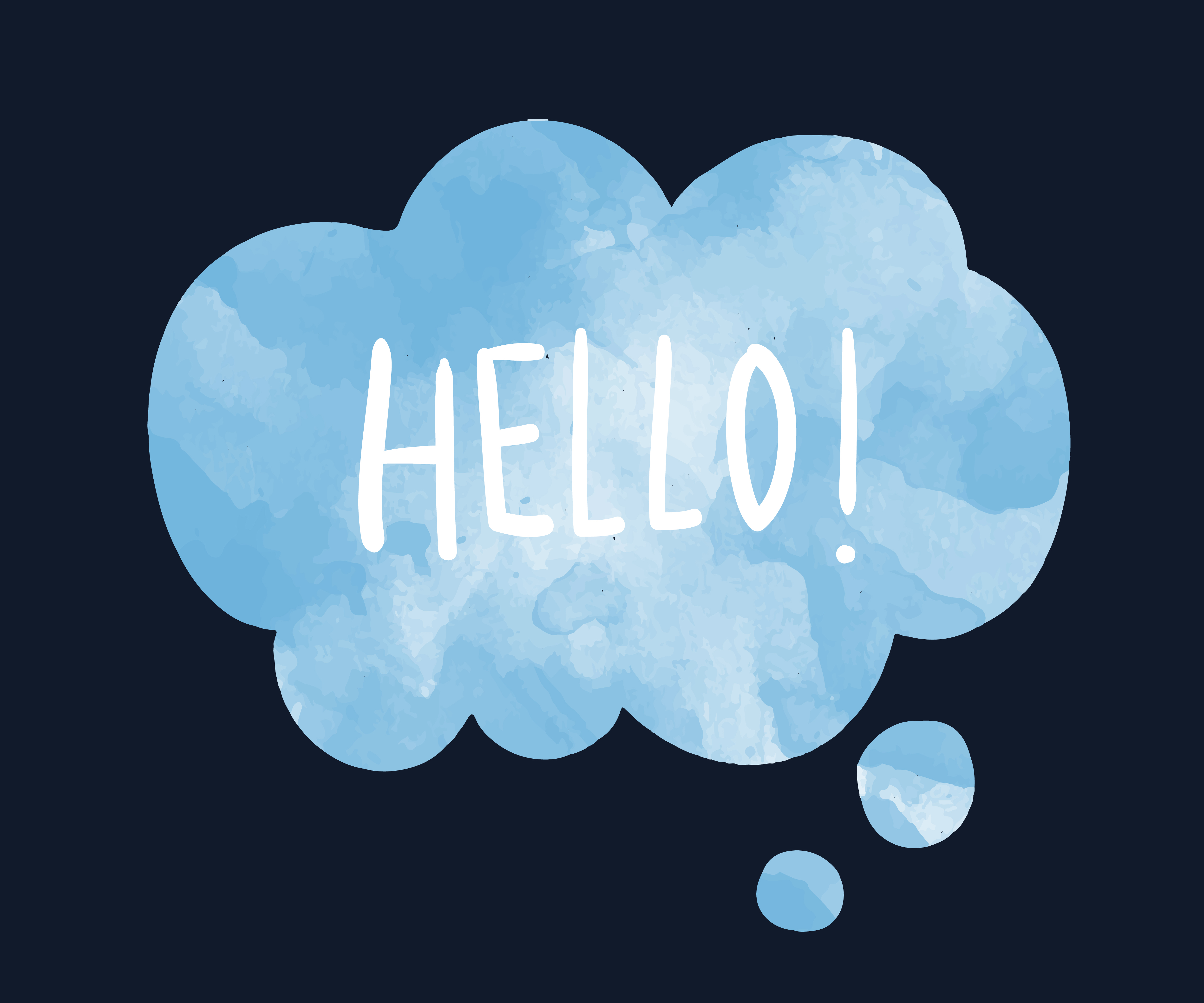 The word hello on a speech bubble vector  Download Free Vectors