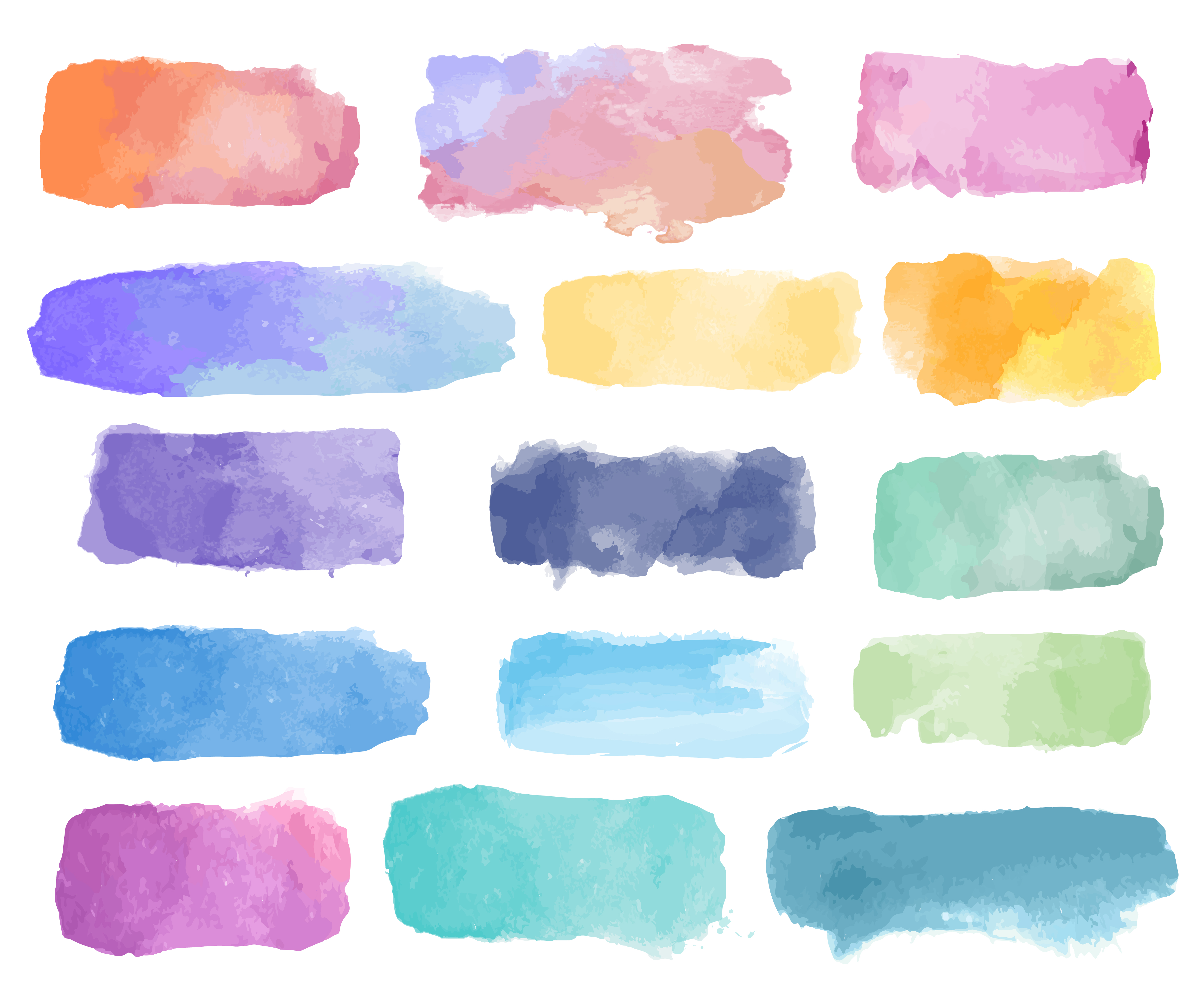 Colorful watercolor patch background vector - Download ...