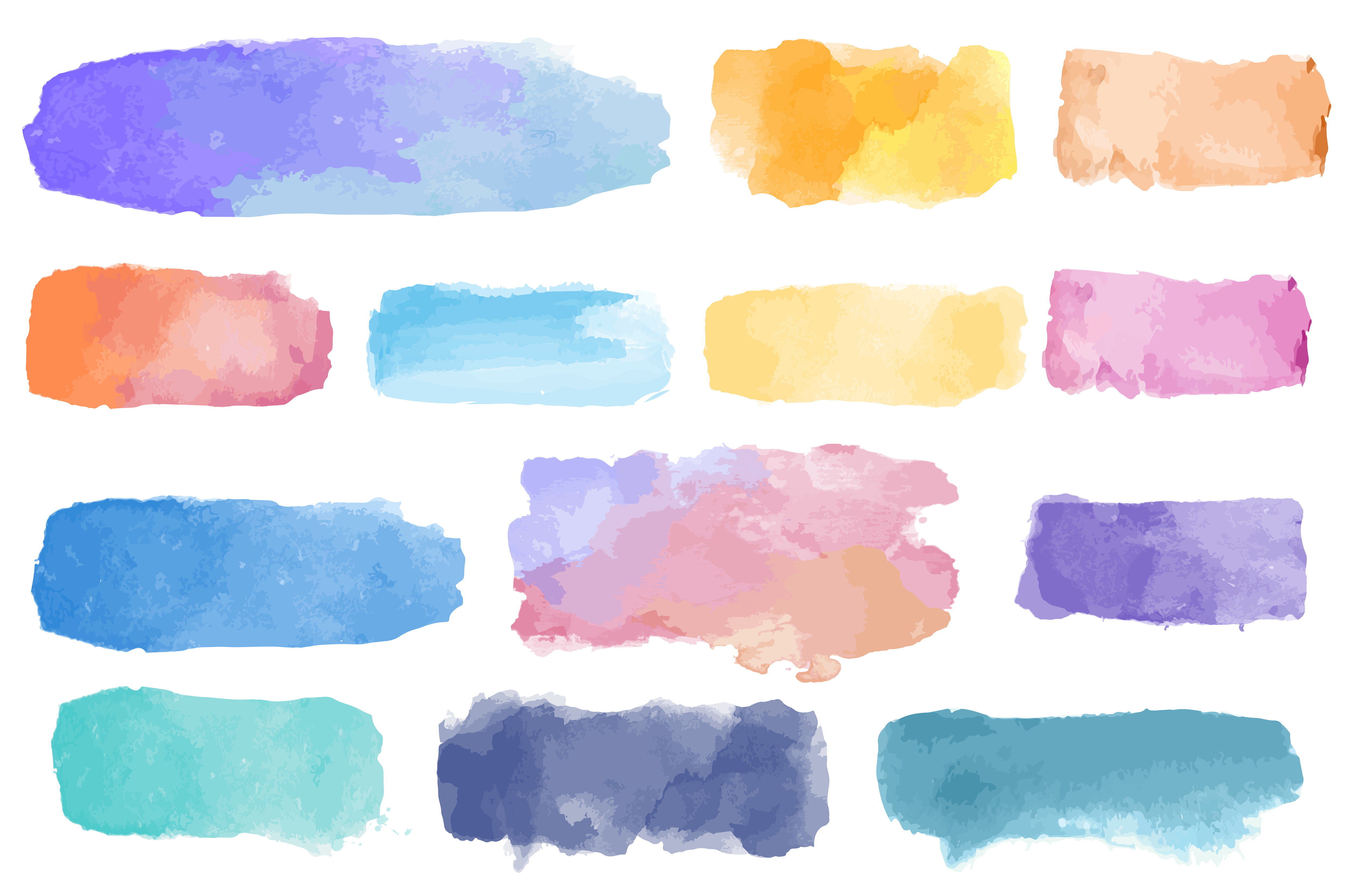 Colorful watercolor patch background vector - Download Free Vectors