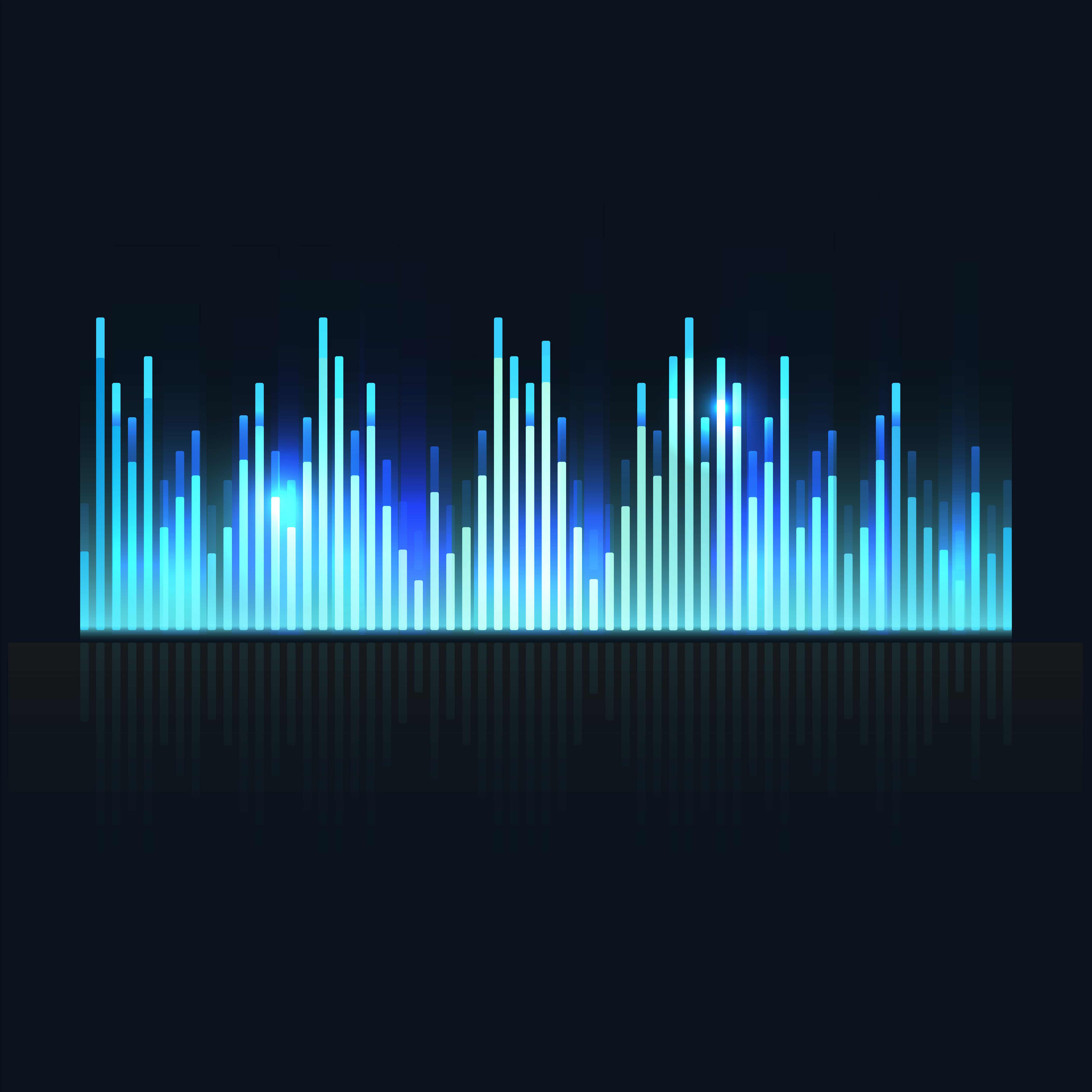 Sound wave equalizer vector design - Download Free Vectors, Clipart