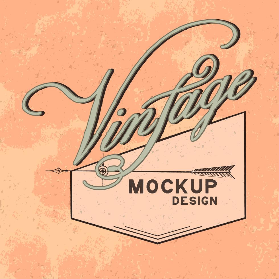 Download Vintage mockup logo design vector - Download Free Vectors ...