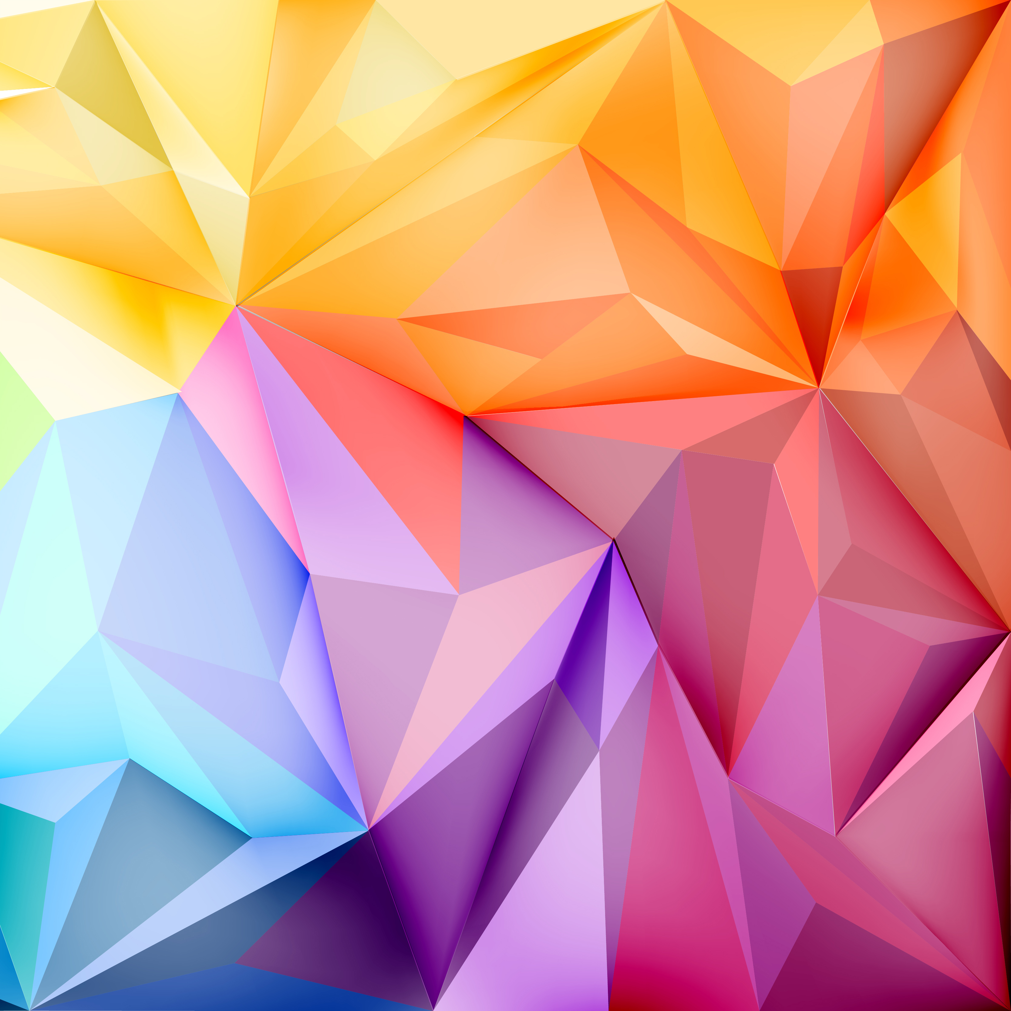  Background  wallpaper with polygons in gradient  colors 