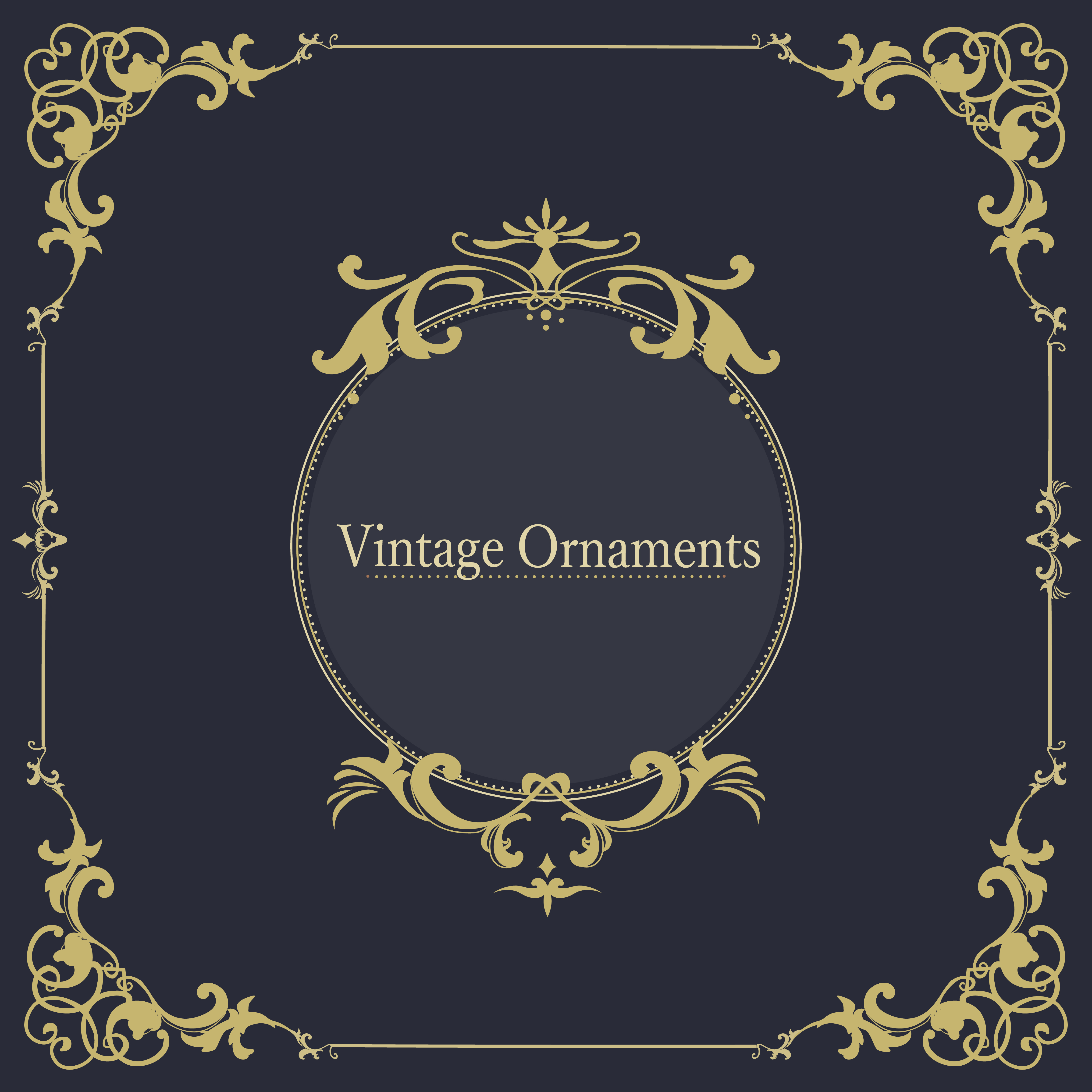  Vintage  flourish ornament frame vector  Download Free 