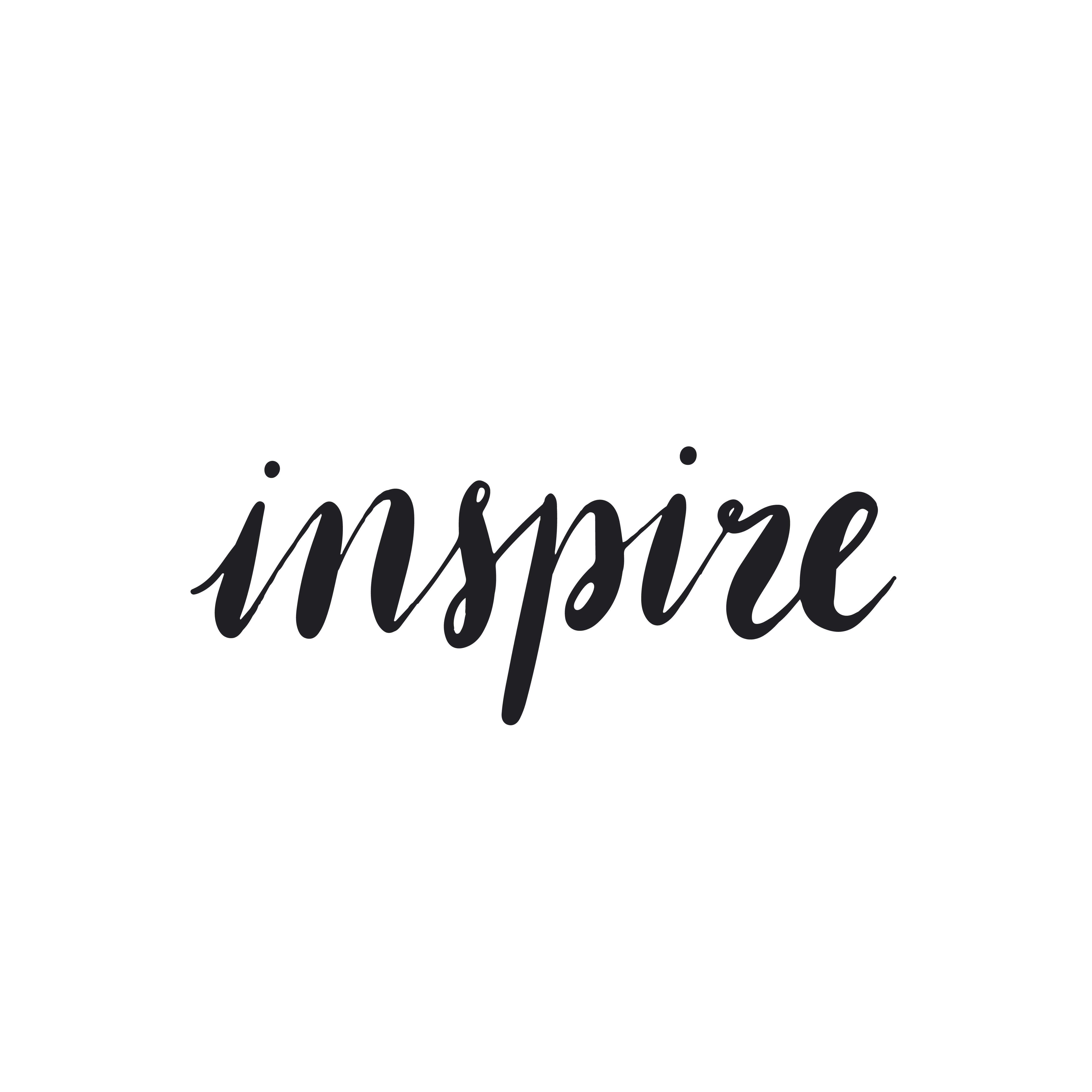 Inspire word typography style vector - Download Free Vectors, Clipart