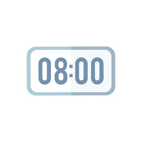 8 o39 clock isolated graphic illustration vector