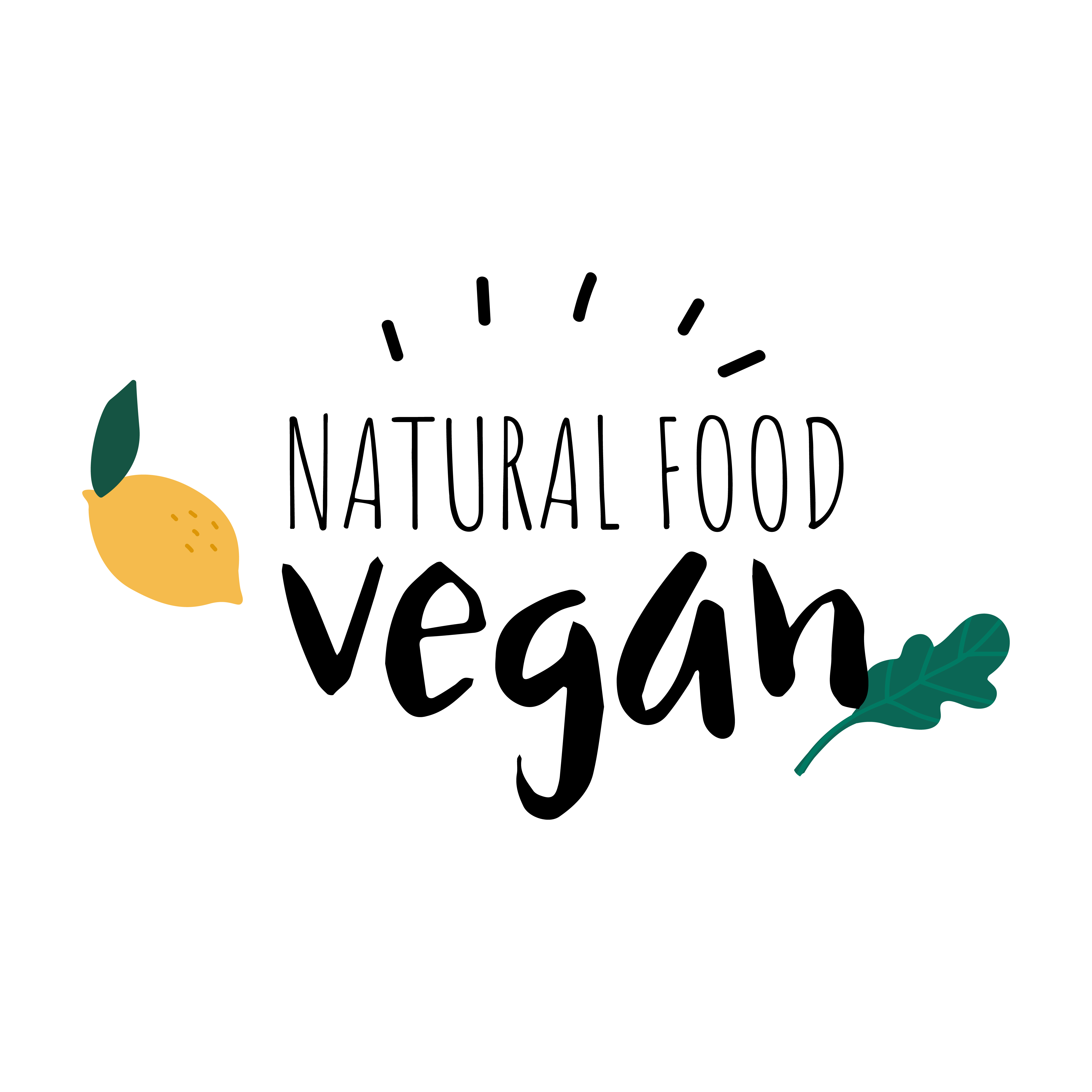 Natural food vegan logo vector Download Free Vectors, Clipart