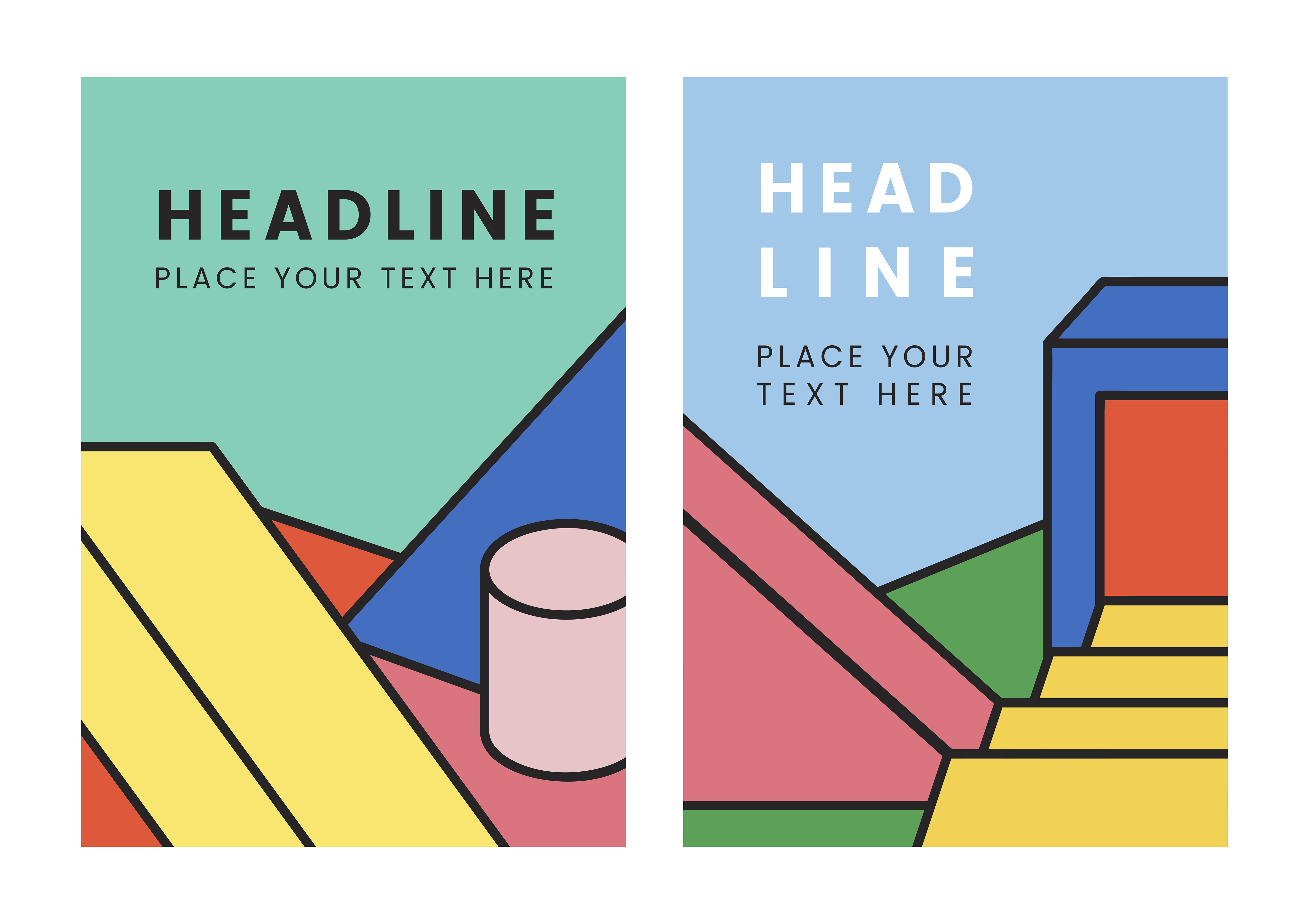Download Headline colorful mockup graphic design - Download Free Vectors, Clipart Graphics & Vector Art