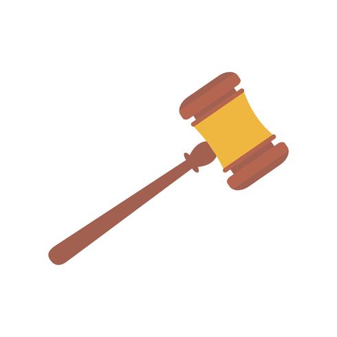 Judge39s gavel isolated graphic illustration vector