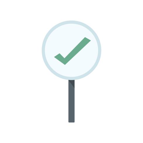 A tick symbol on white circle graphic illustration vector