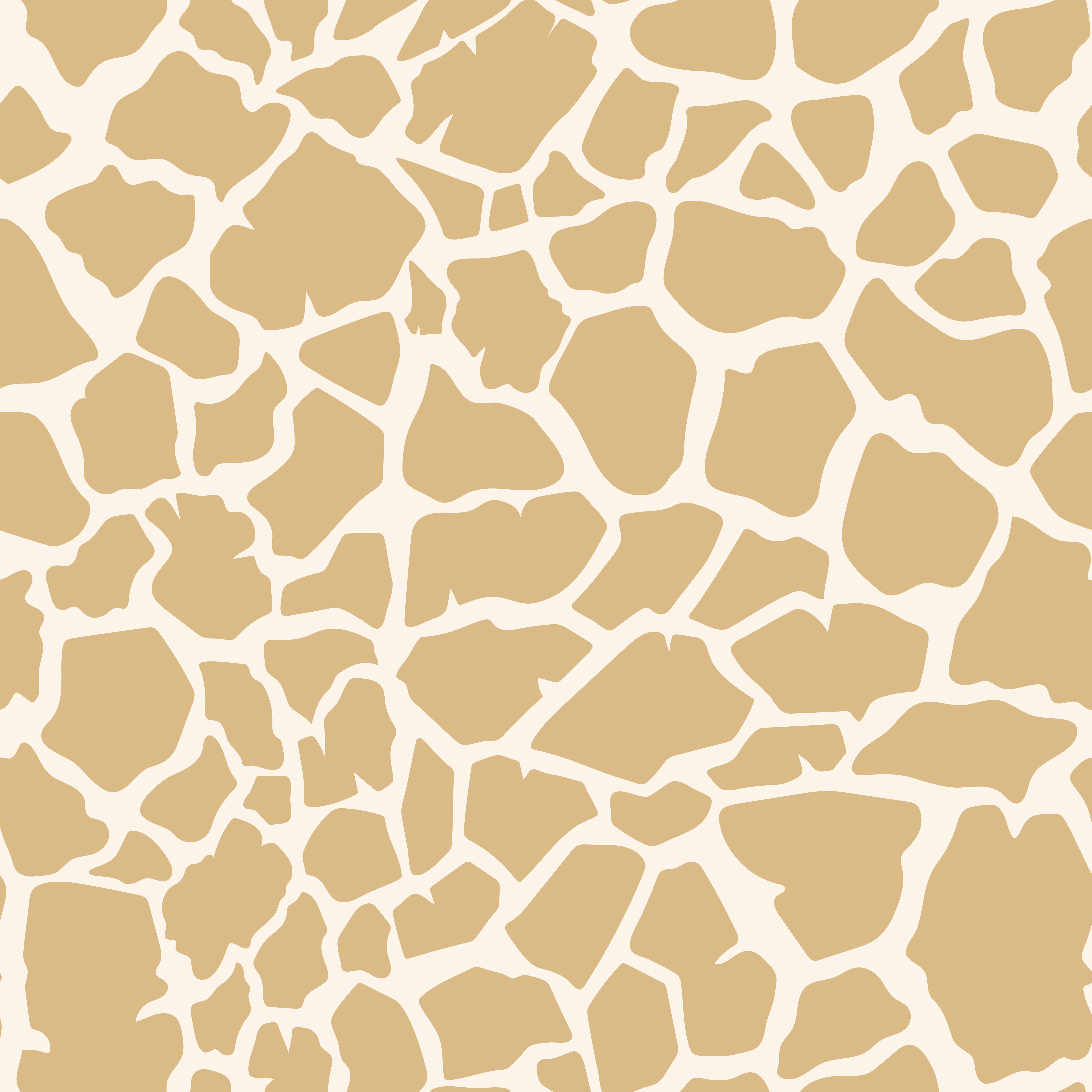Giraffe Spots Template