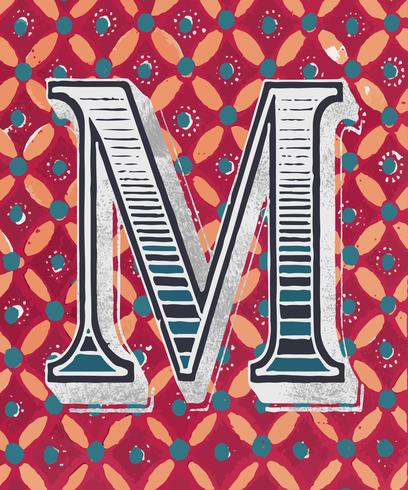 letter typography capital vector