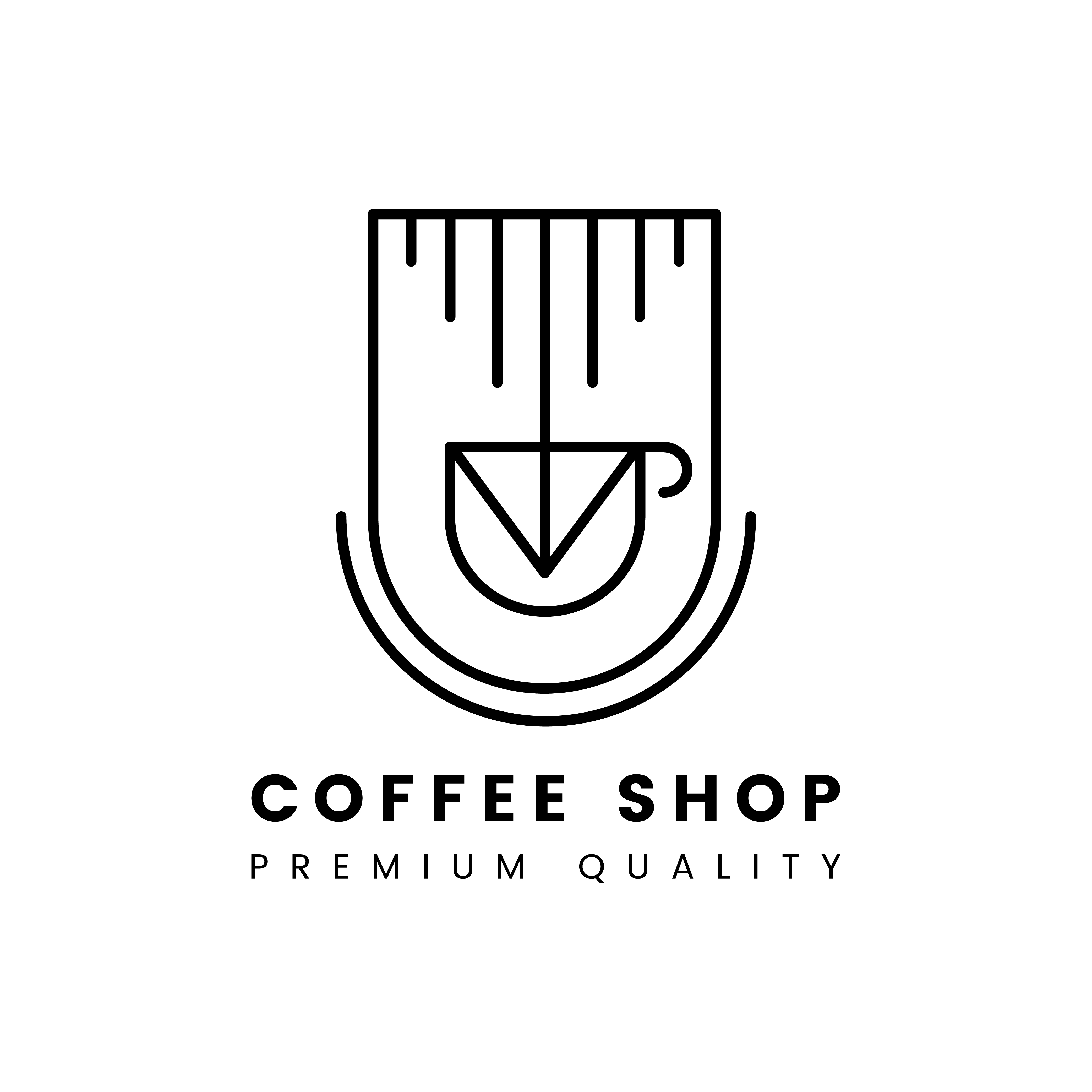 Download Premium quality coffee shop logo vector - Download Free ...