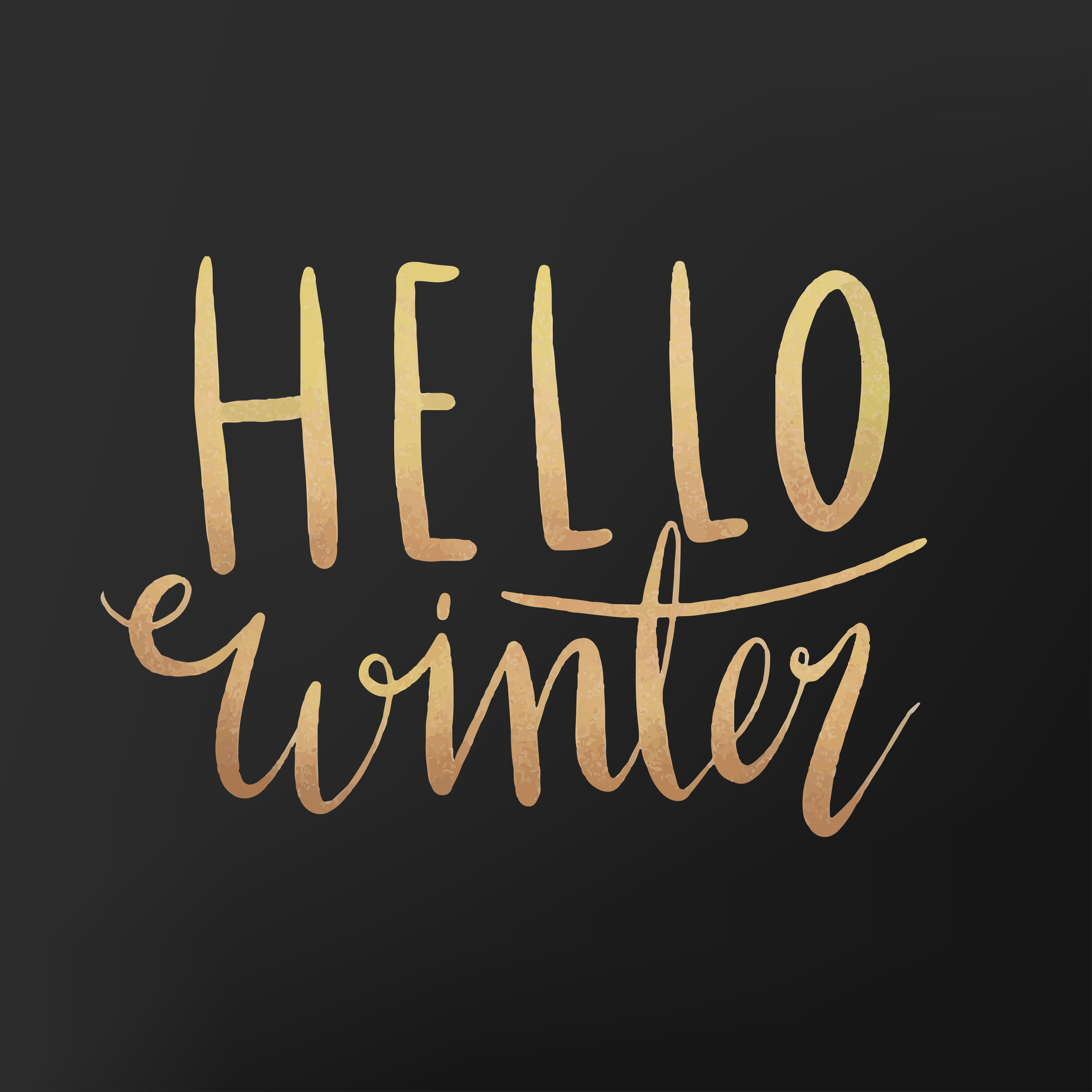 Download Hello winter watercolor typography vector - Download Free Vectors, Clipart Graphics & Vector Art