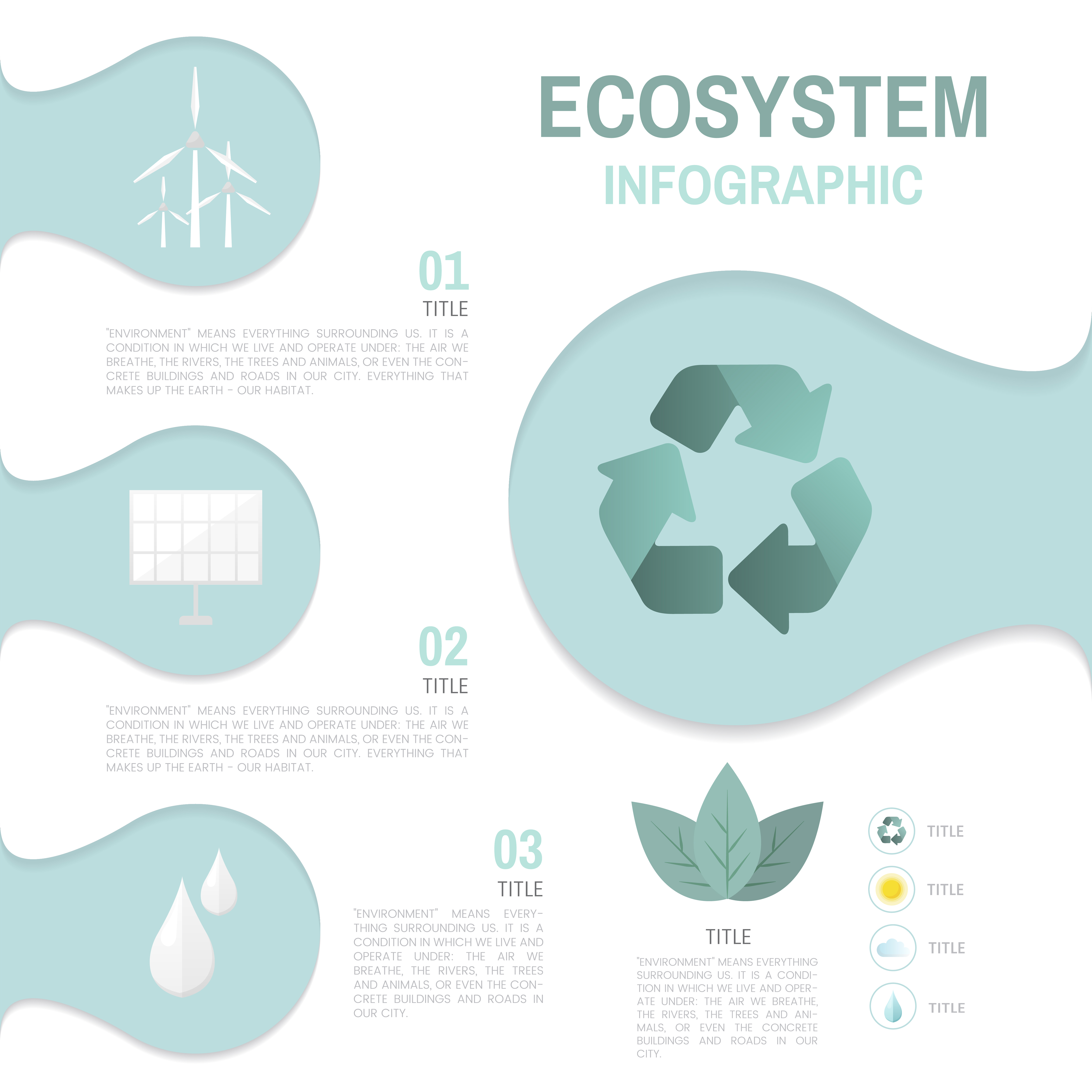 Ecosystem infographic environmental conservation vector - Download Free ...