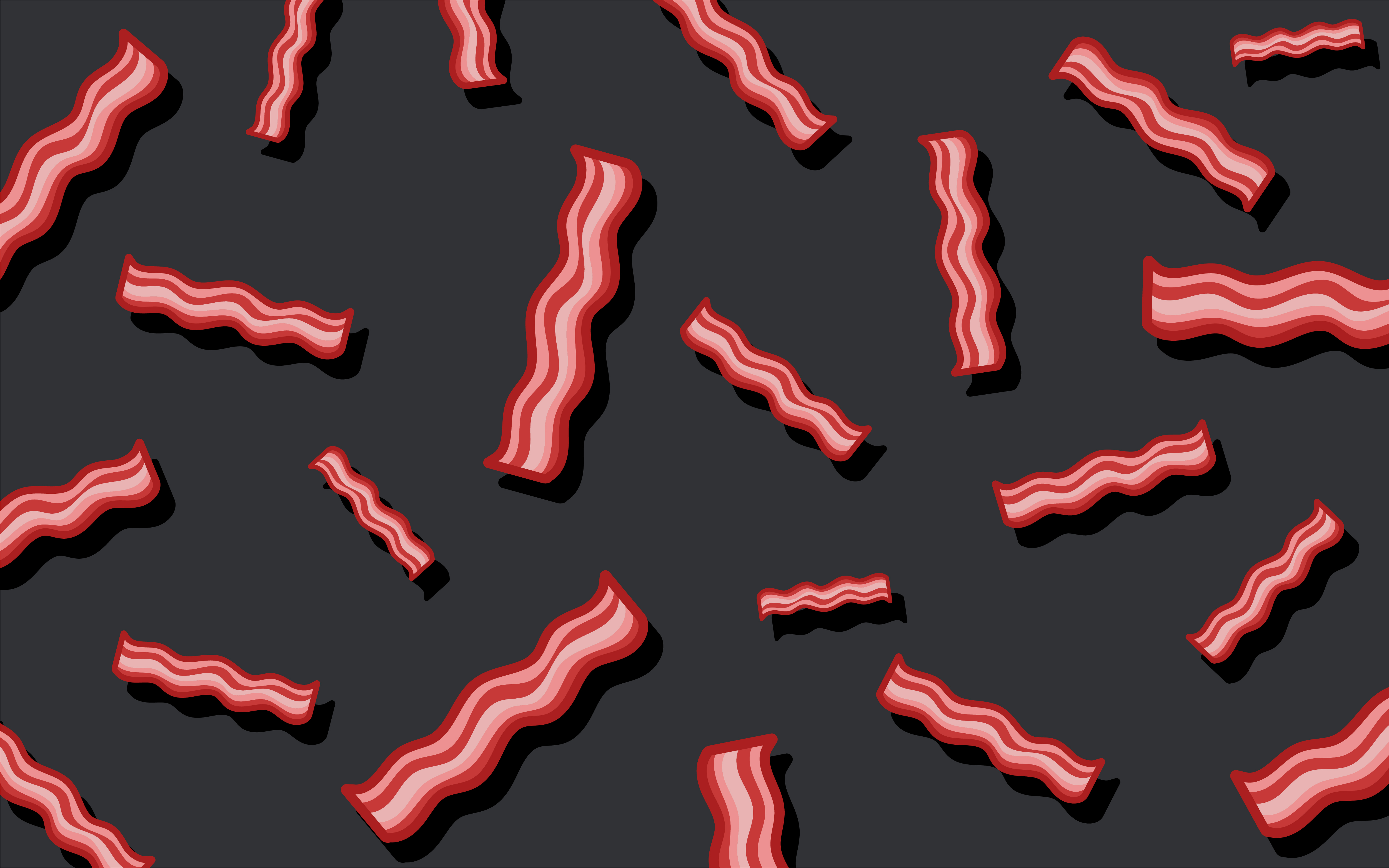Bacon pattern food wallpaper illustration - Download Free Vectors