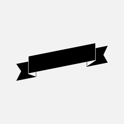 Blank Black Ribbon Banner Vector Download Free Vectors Clipart
