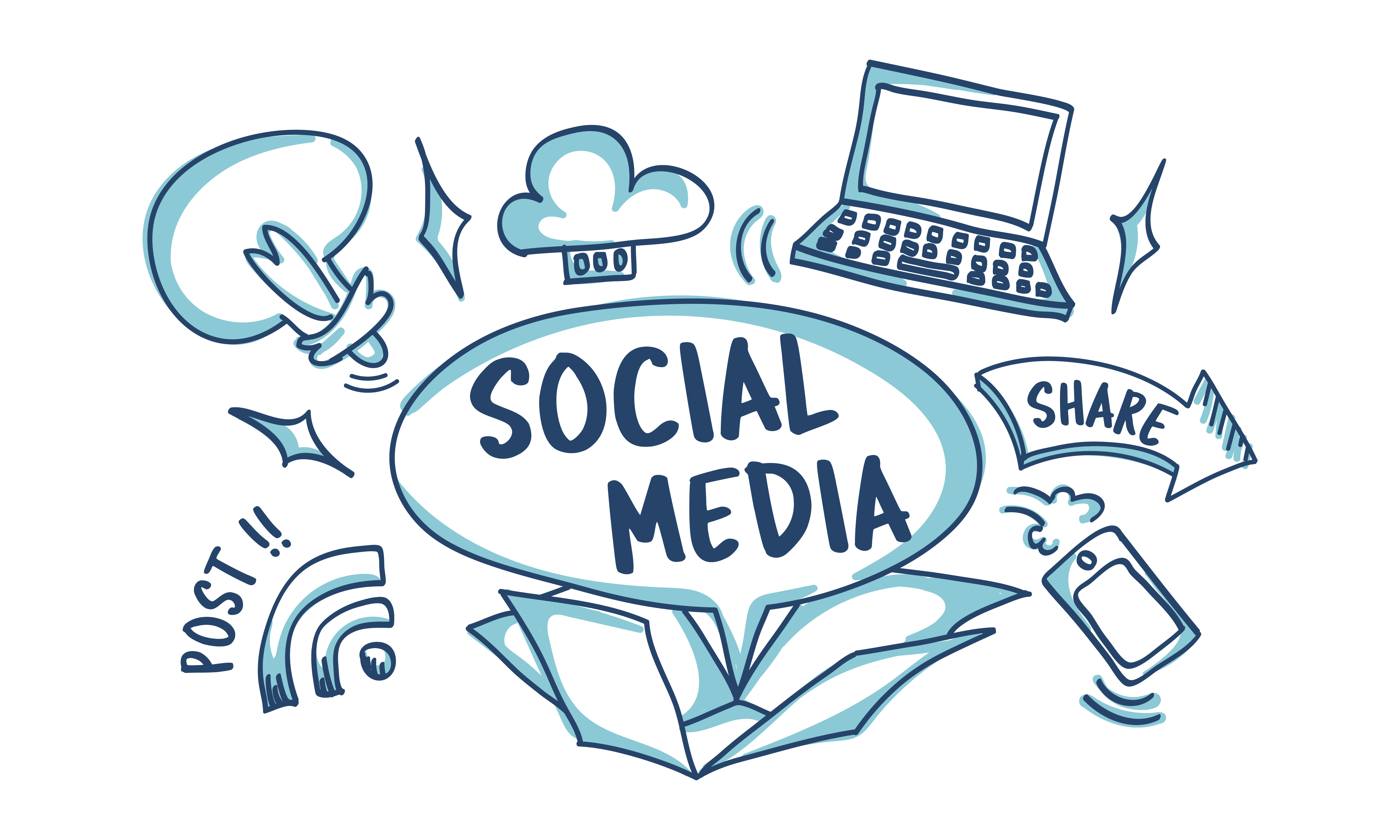 Illustration of social media concept Download Free Vectors, Clipart