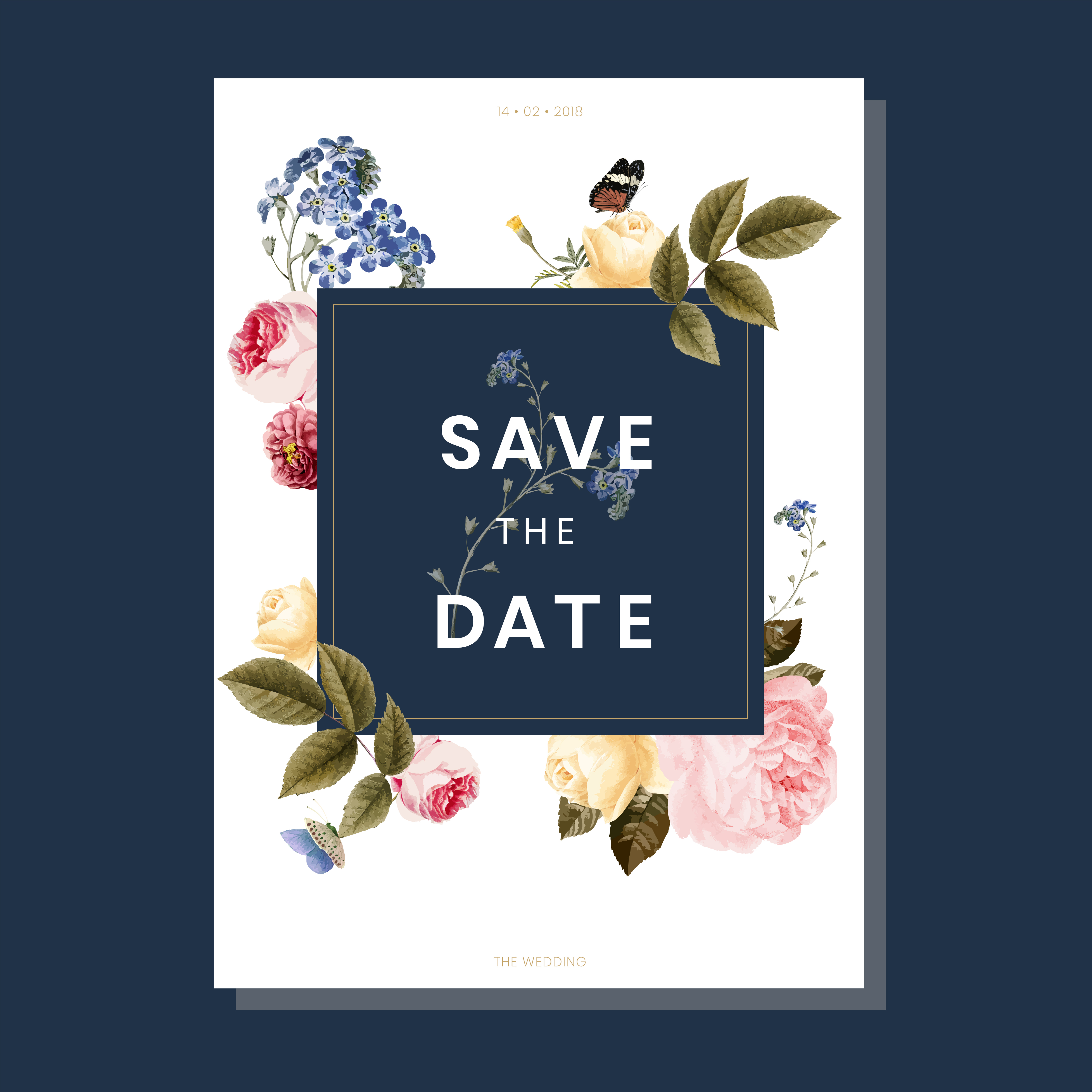 Save The Date Wedding Invitation Download Free Vectors Clipart 