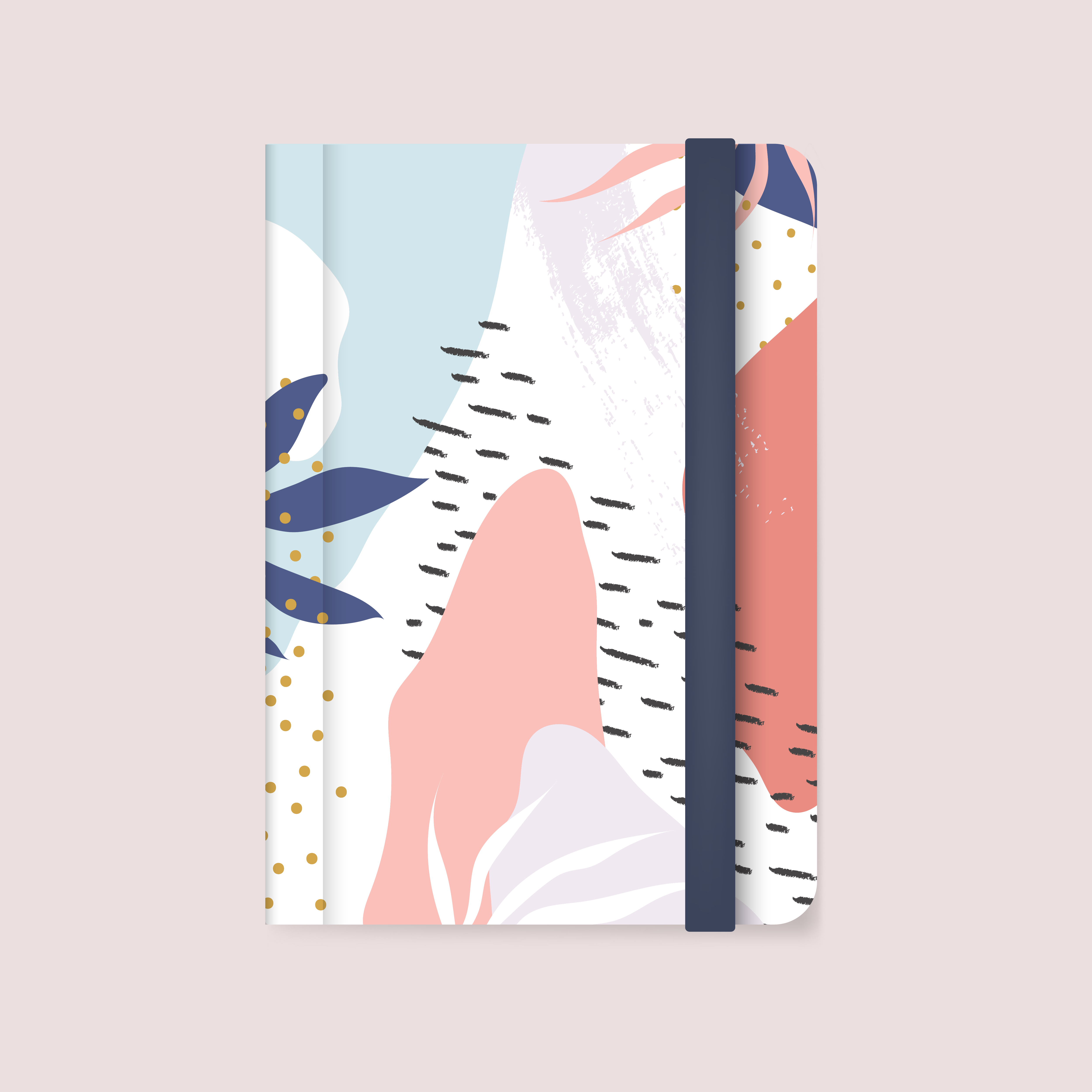 Notebook cover vector free