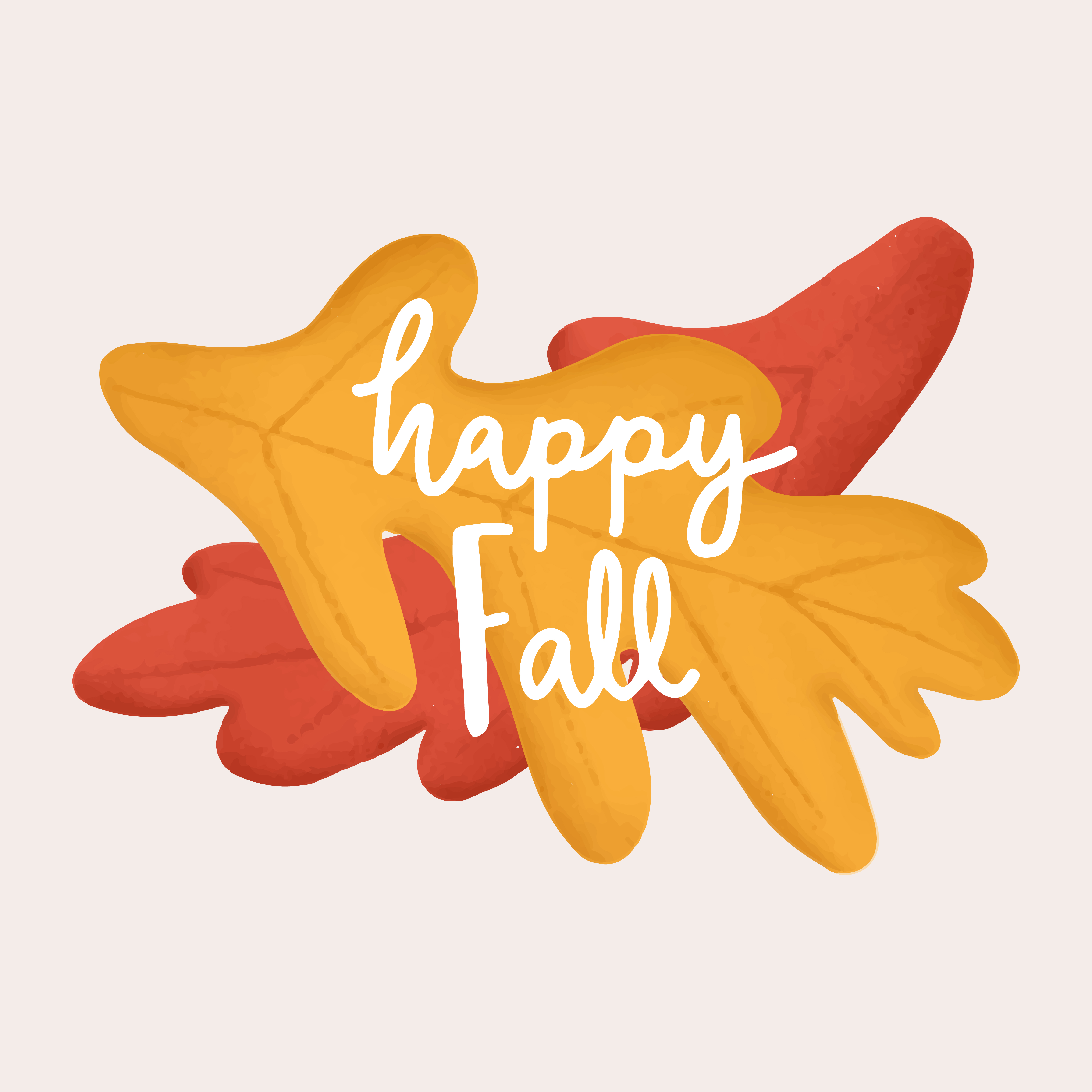 Hello happy fall autumn illustration - Download Free Vectors, Clipart