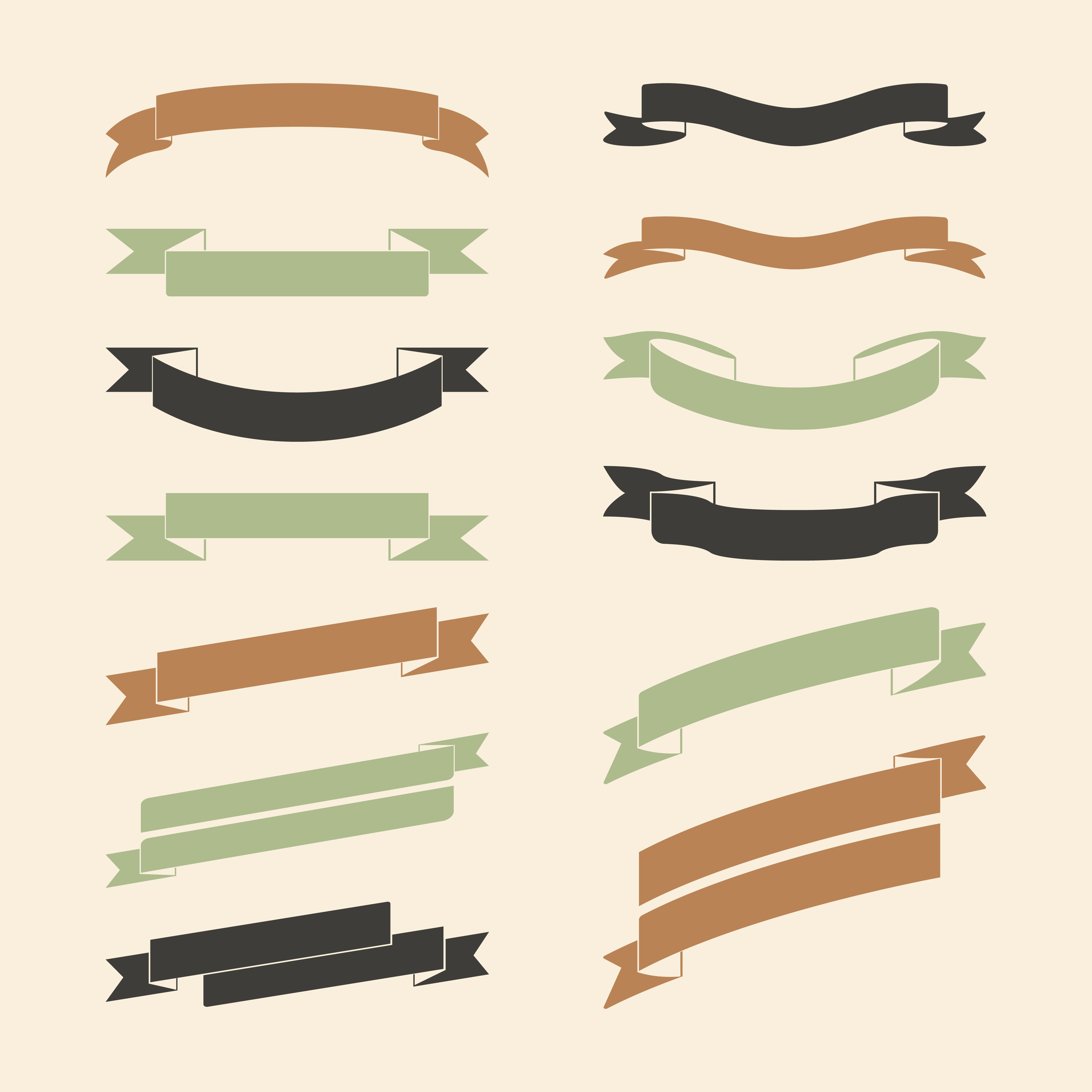 Curved Banner Clip Art