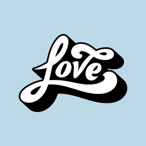 Download Love word typography style illustration - Download Free ...