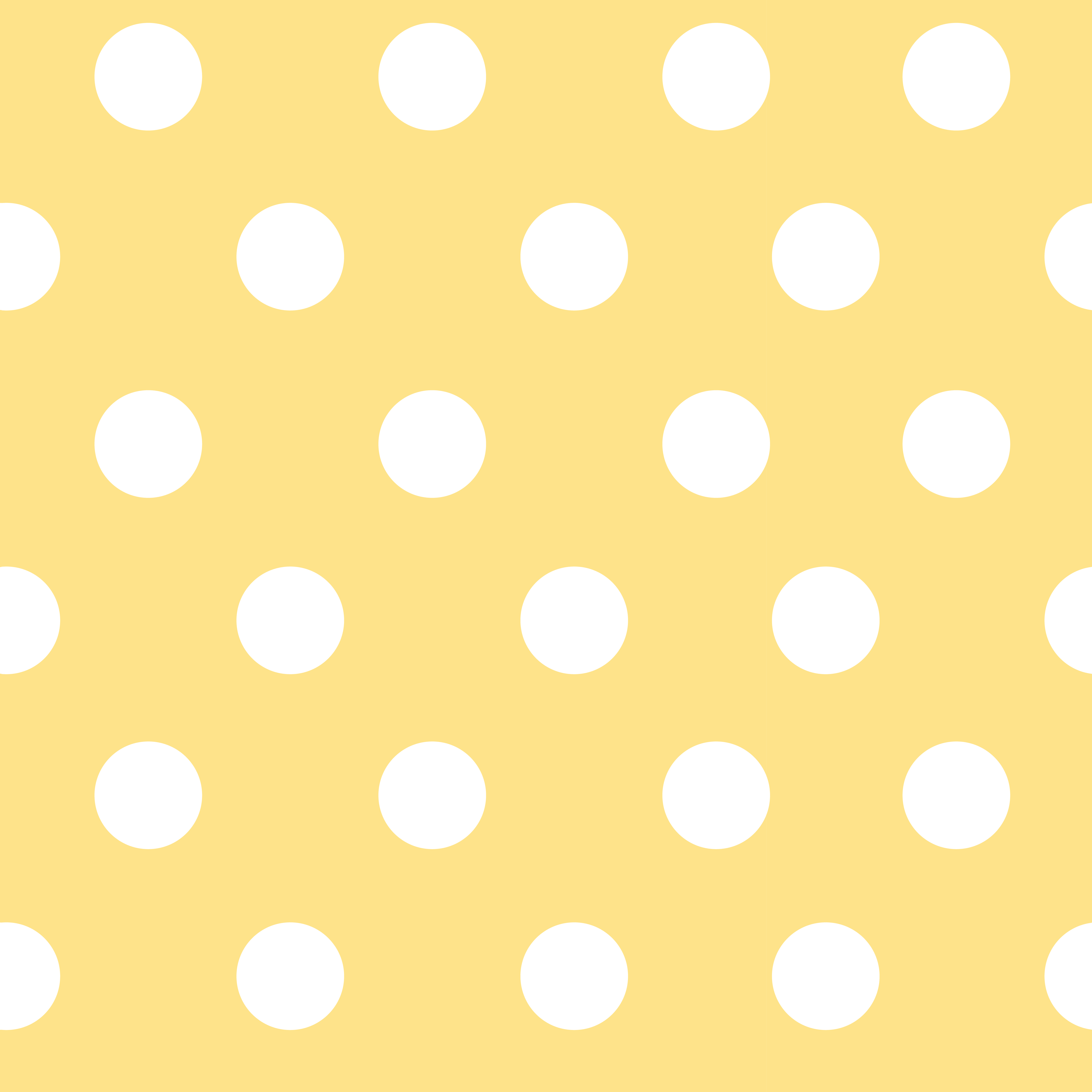 Yellow and white seamless polka dot pattern vector - Download Free ...