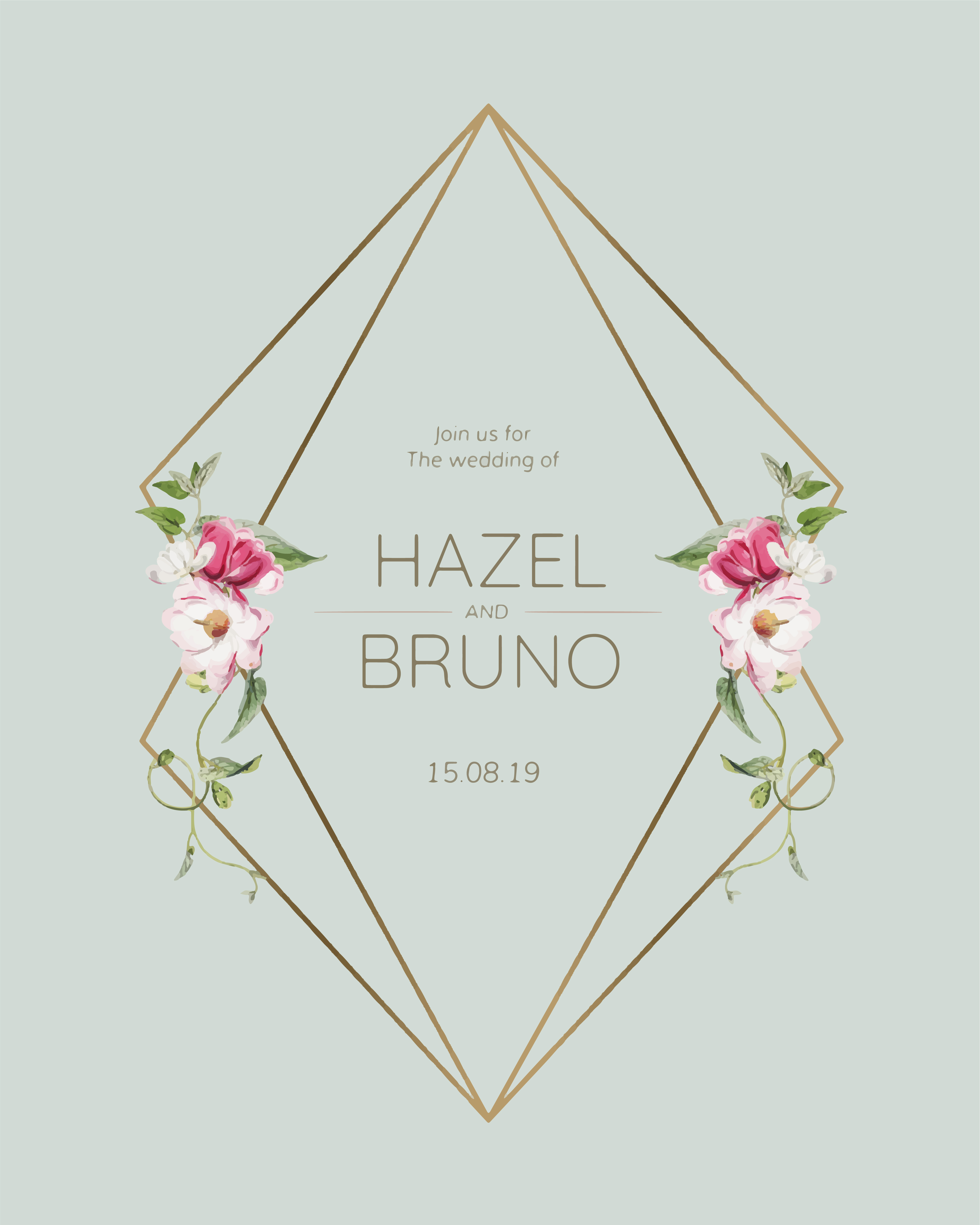Download Wedding invitation card mockup vector - Download Free ...