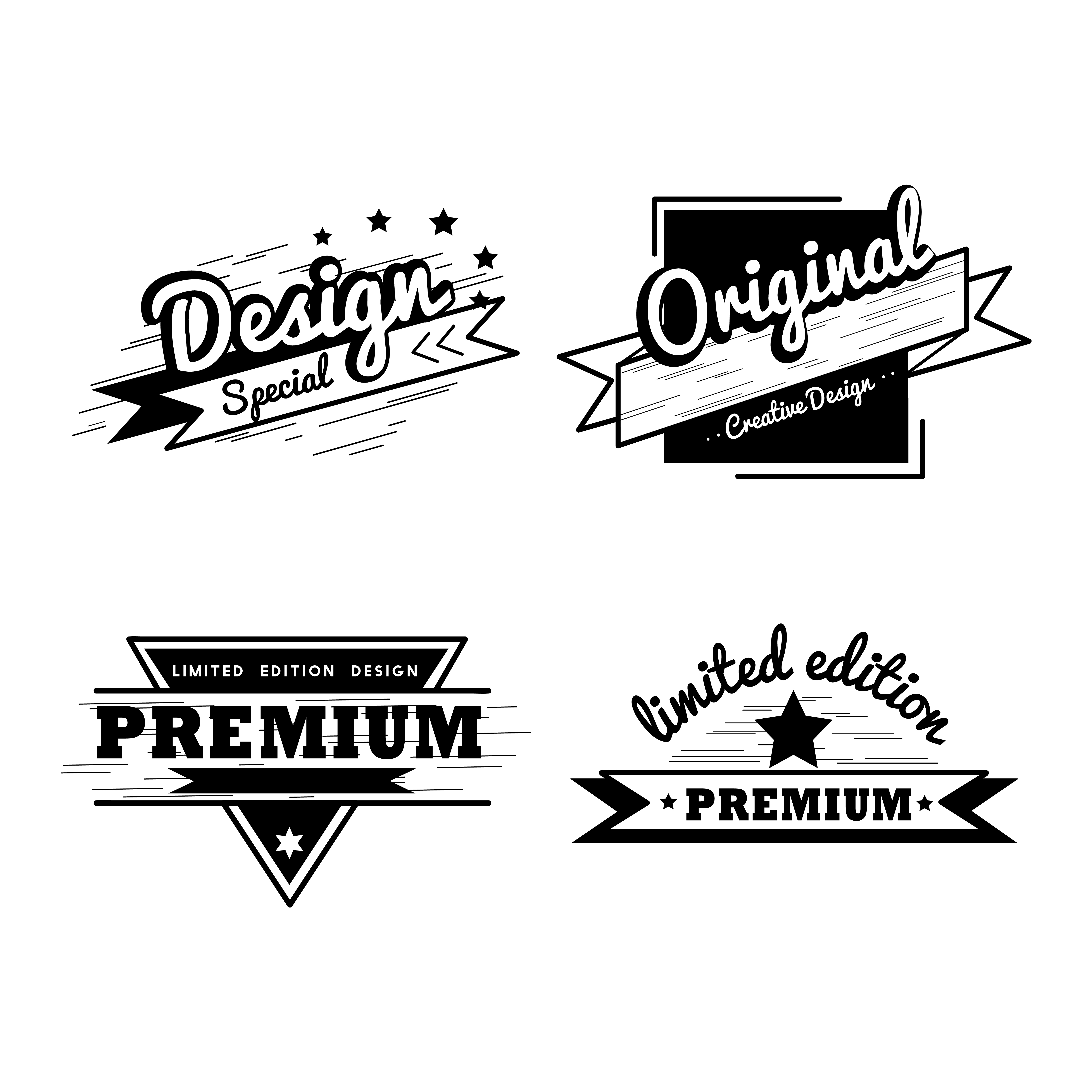Premium quality badge vector set - Download Free Vectors, Clipart ...