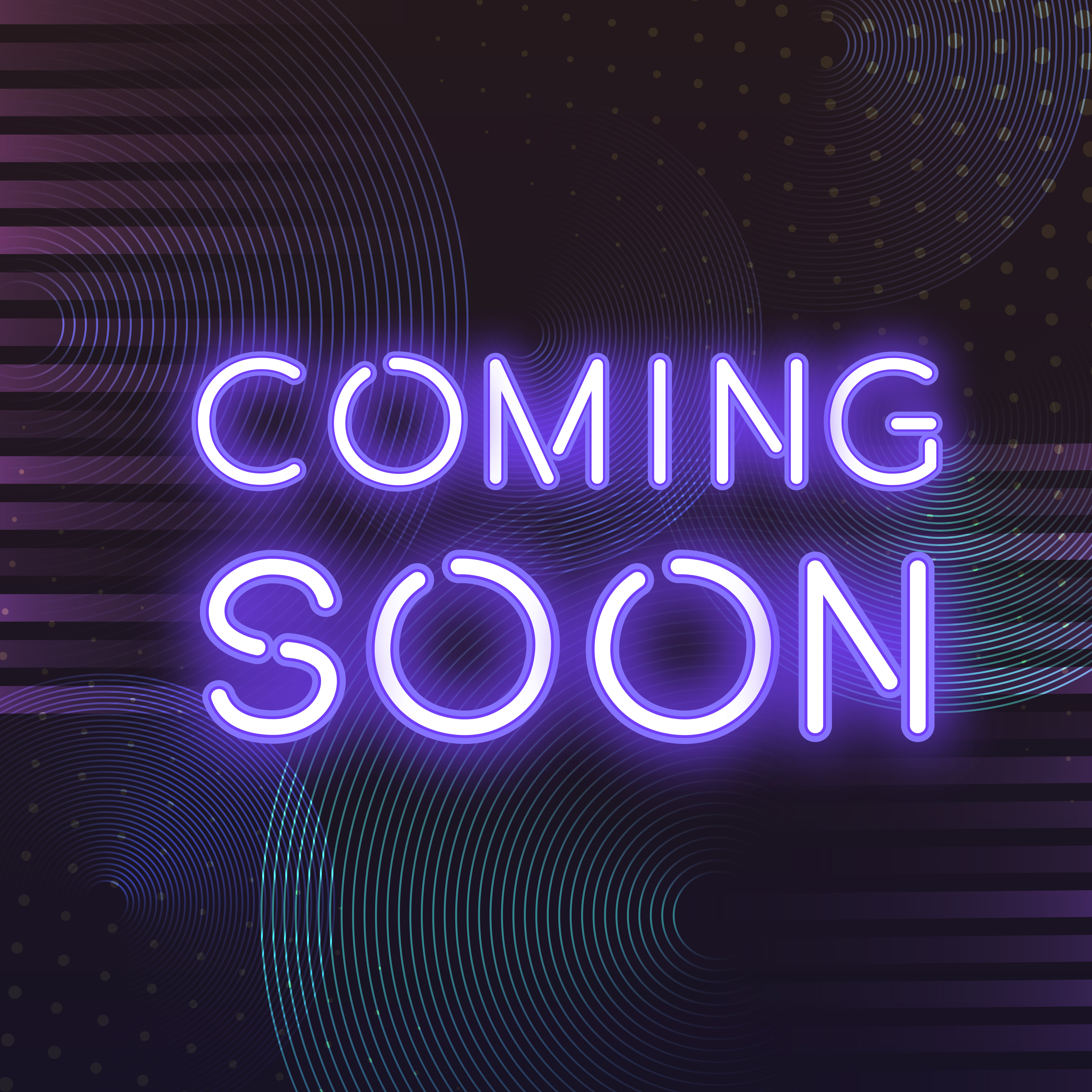 Purple coming soon neon icon vector - Download Free Vectors, Clipart