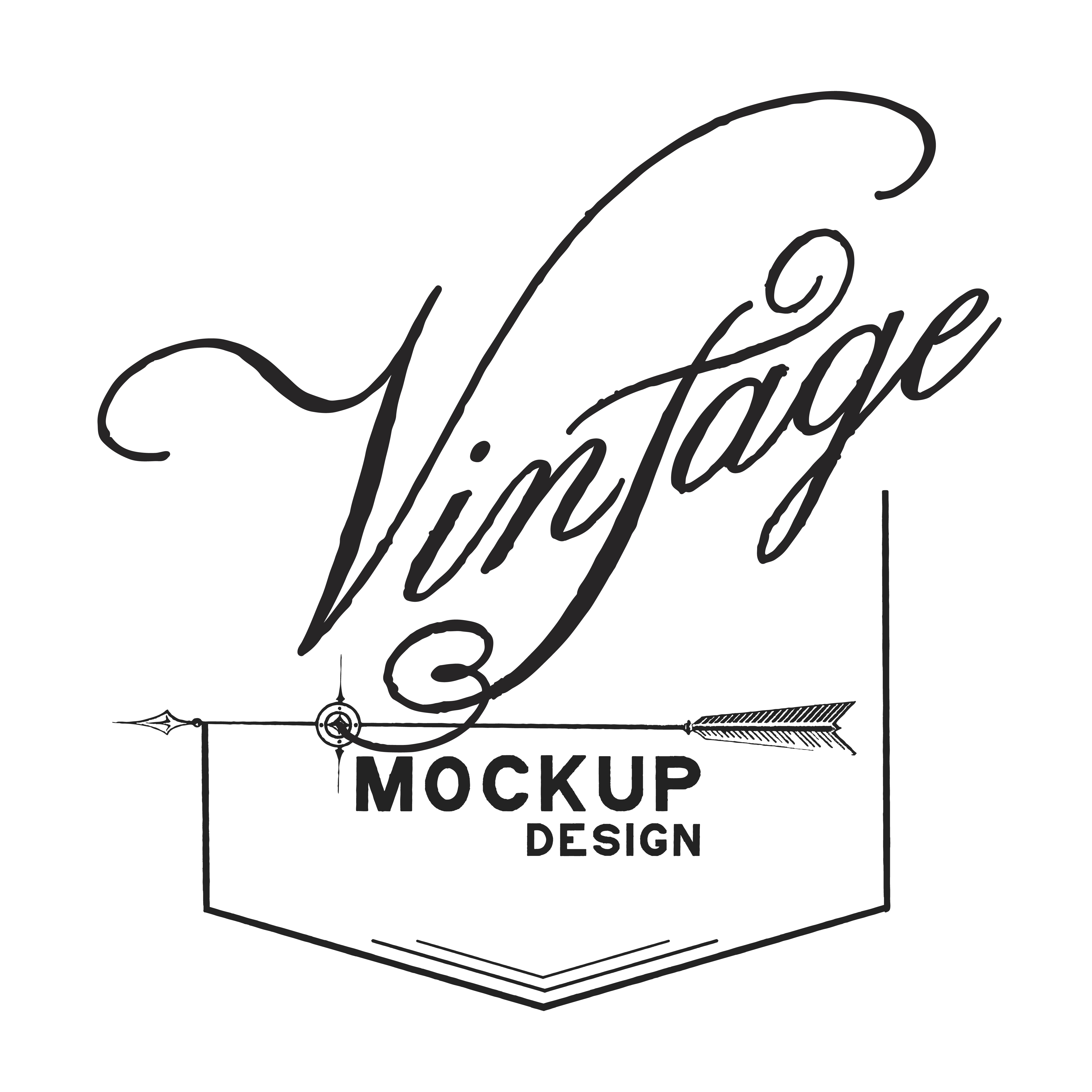 Download Vintage mockup logo design vector - Download Free Vectors ...