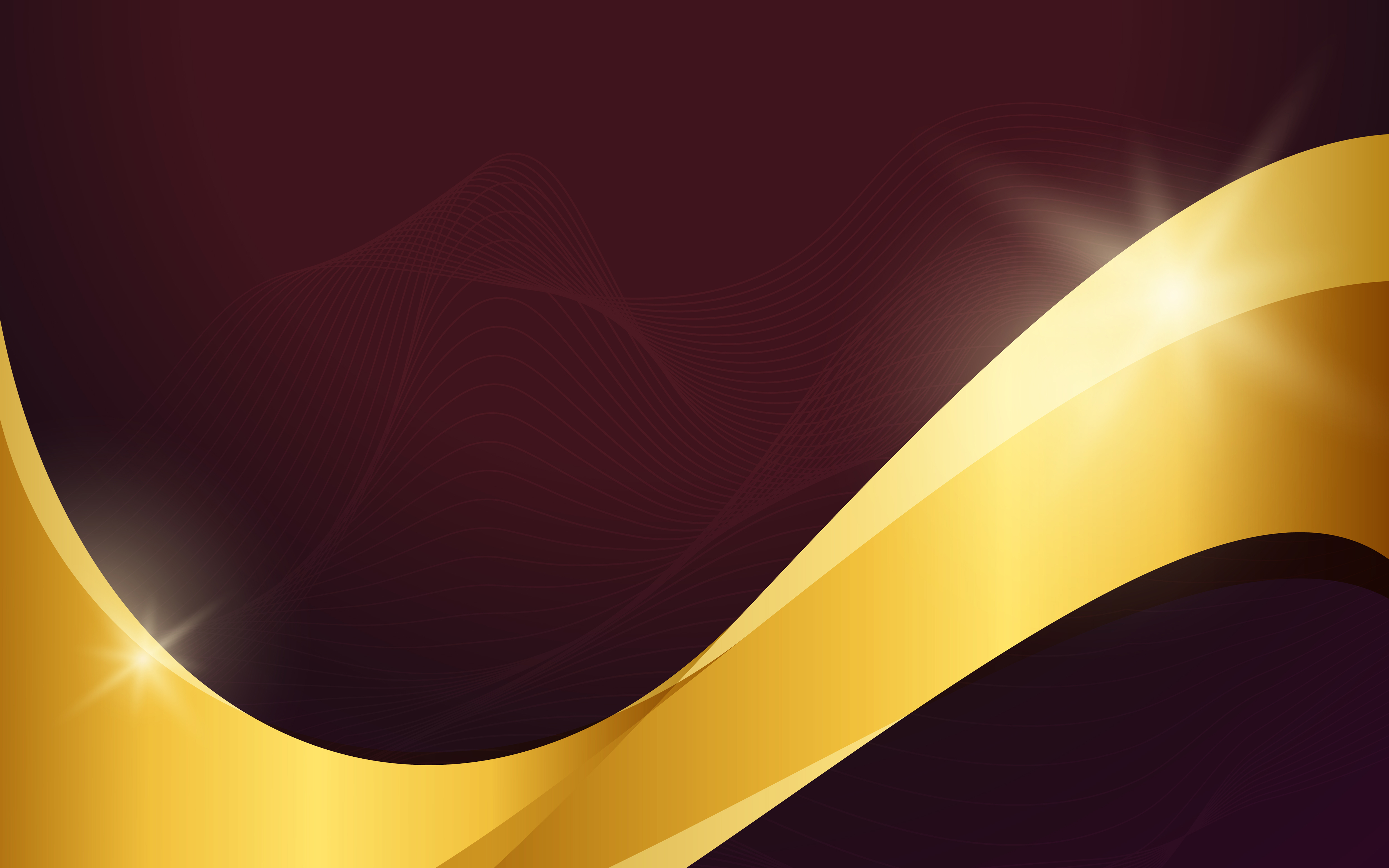 Gold wave abstract background illustration - Download Free Vectors