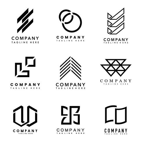 Set of company logo design ideas vector - Download Free Vectors ...