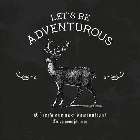 Let39s be adventurous logo design vector