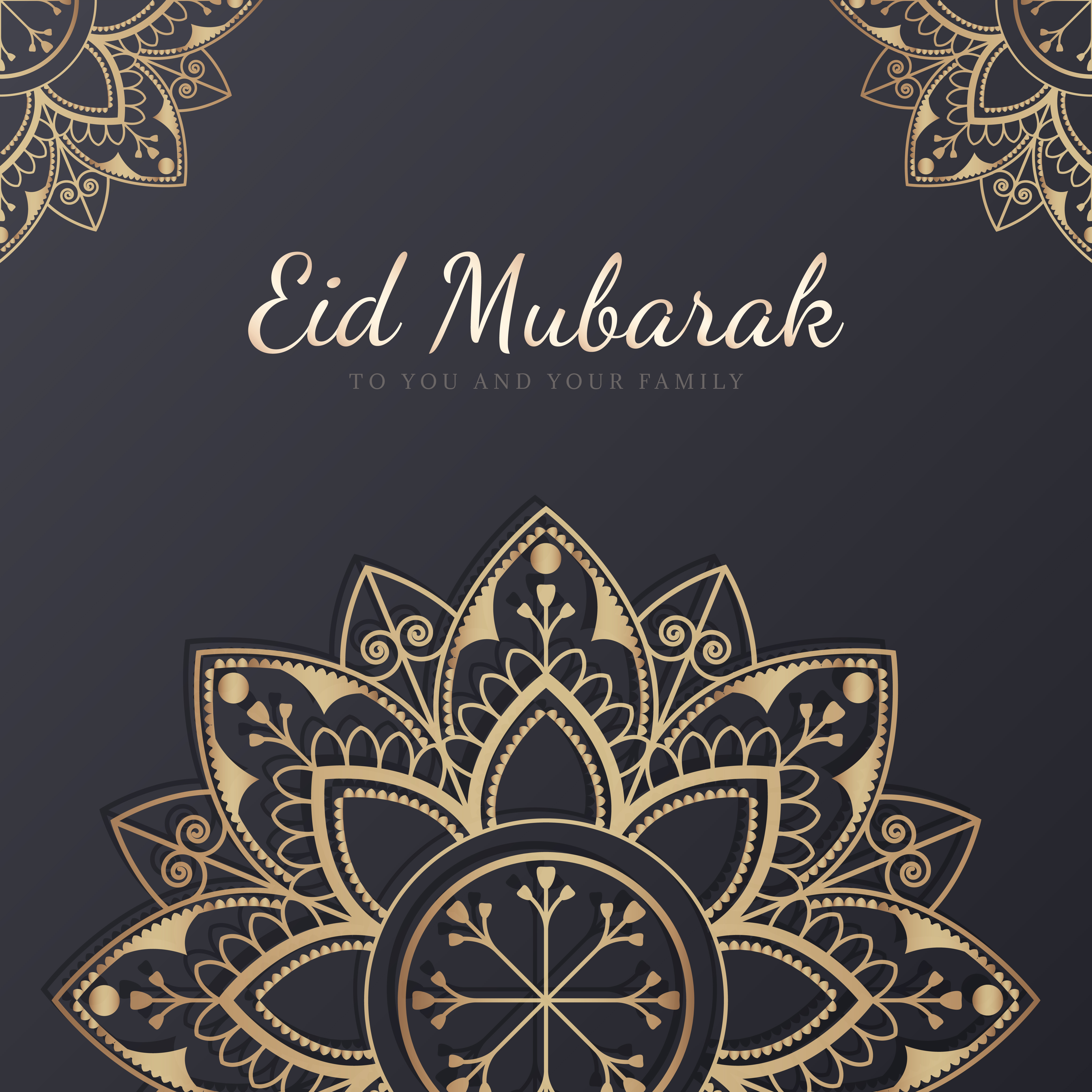 Eid Mubarak celebratory illustration Download Free Vectors, Clipart