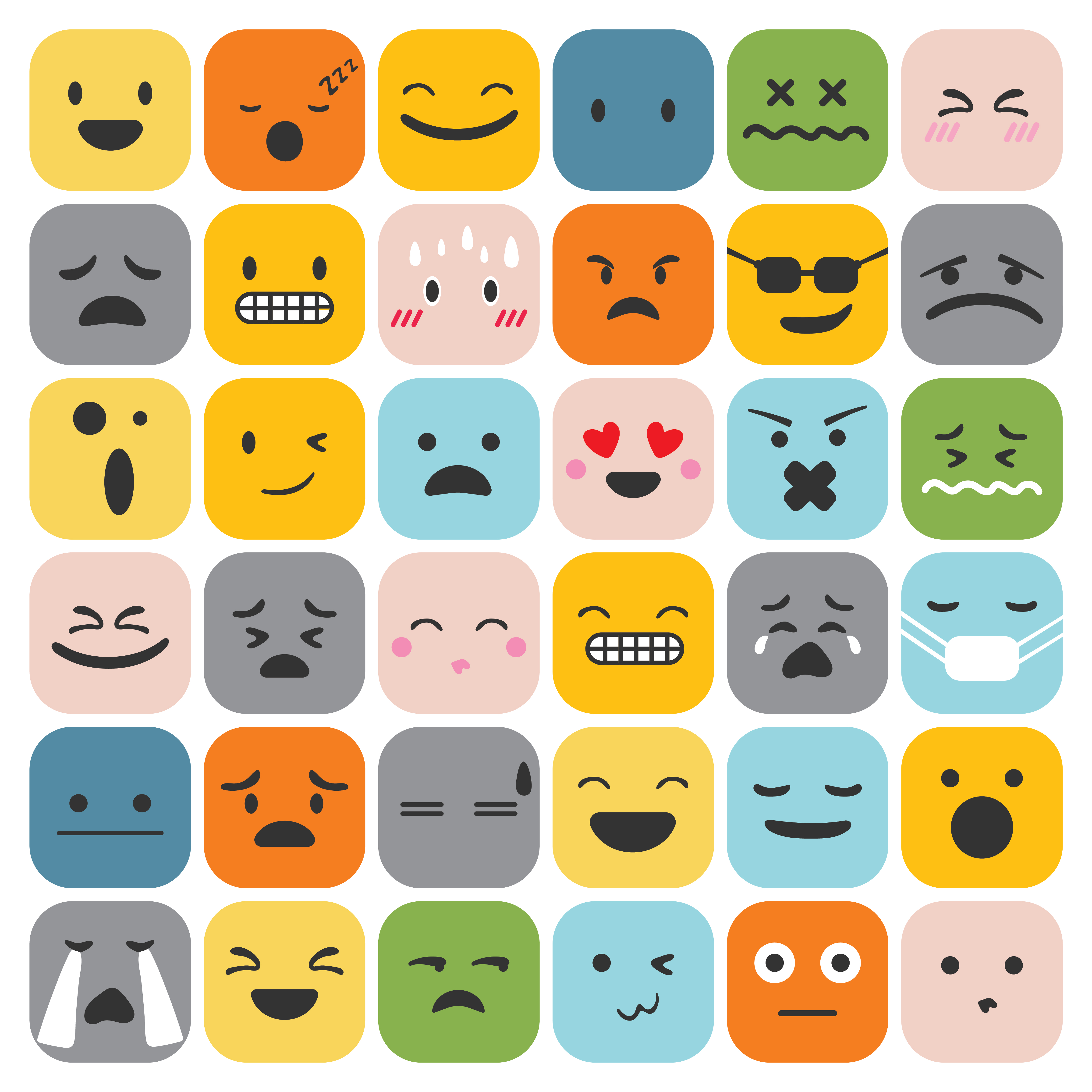 Face Expression Set Vector Illustration Emoticon Cartoon Stock Vector 893