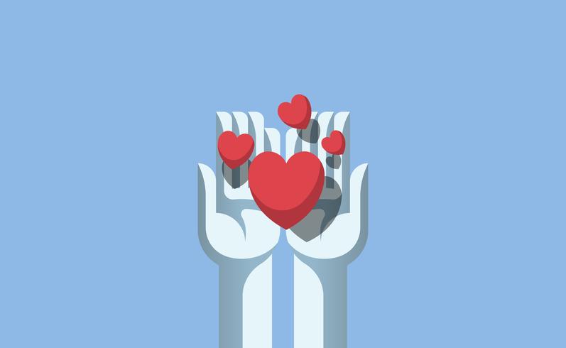 Download Hands sharing the love illustration - Download Free ...