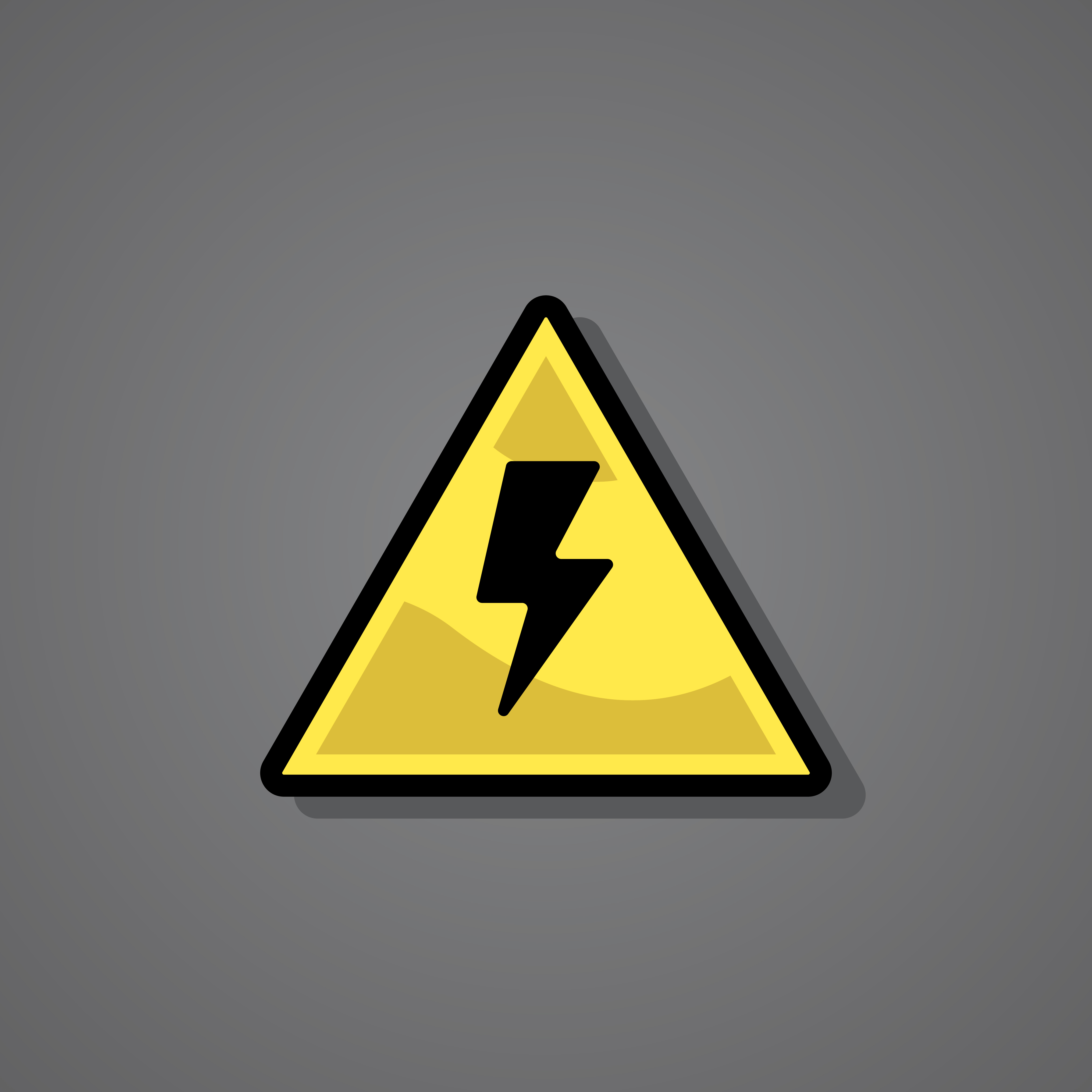 Lighting thunderbolt warning sign illustration Download Free Vectors