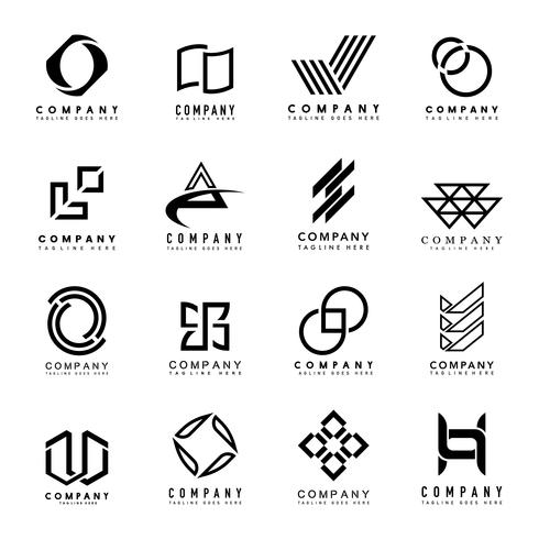 Set of company logo design ideas vector - Download Free Vectors ...