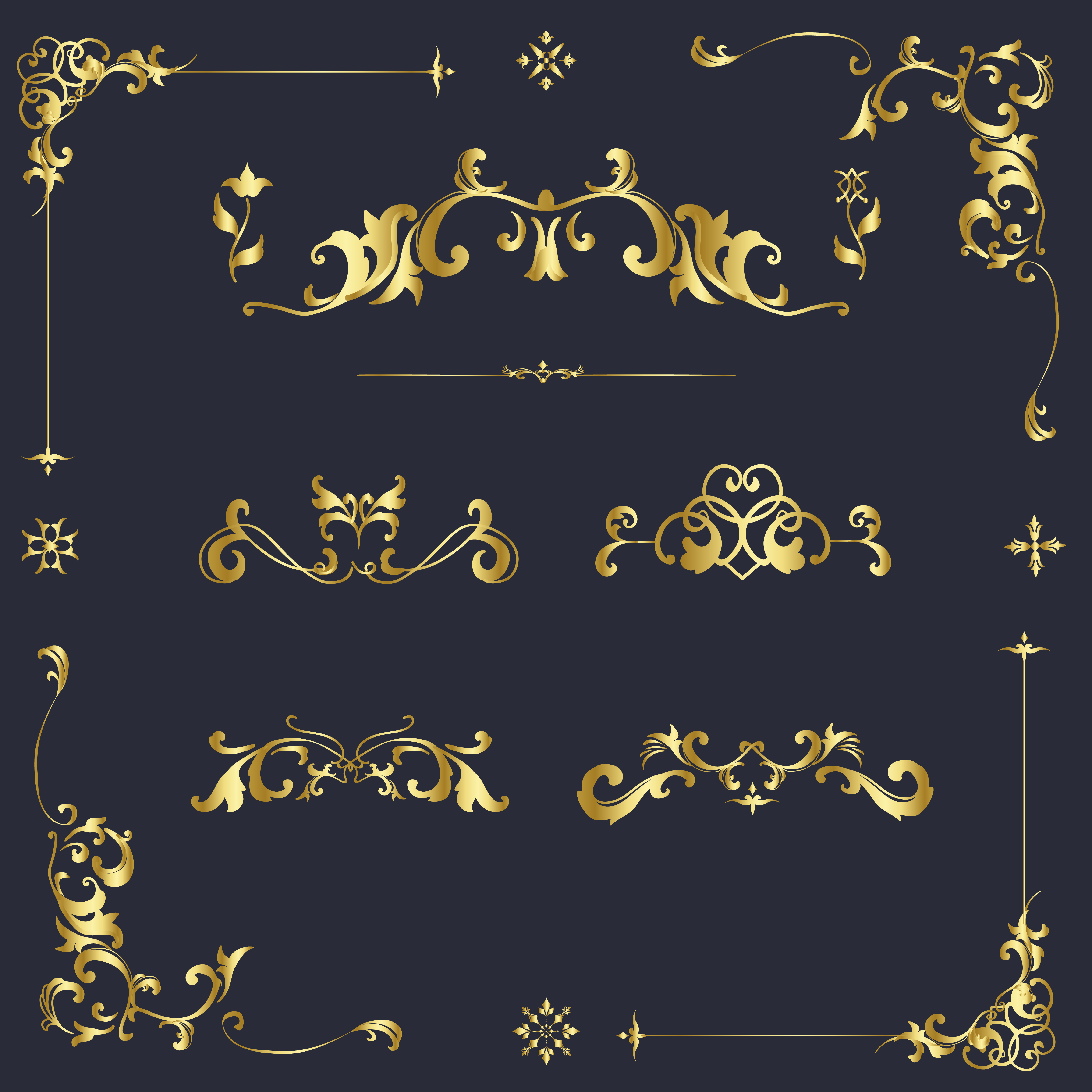 Ornamental Design Elements Download Free Vectors Clipart Graphics