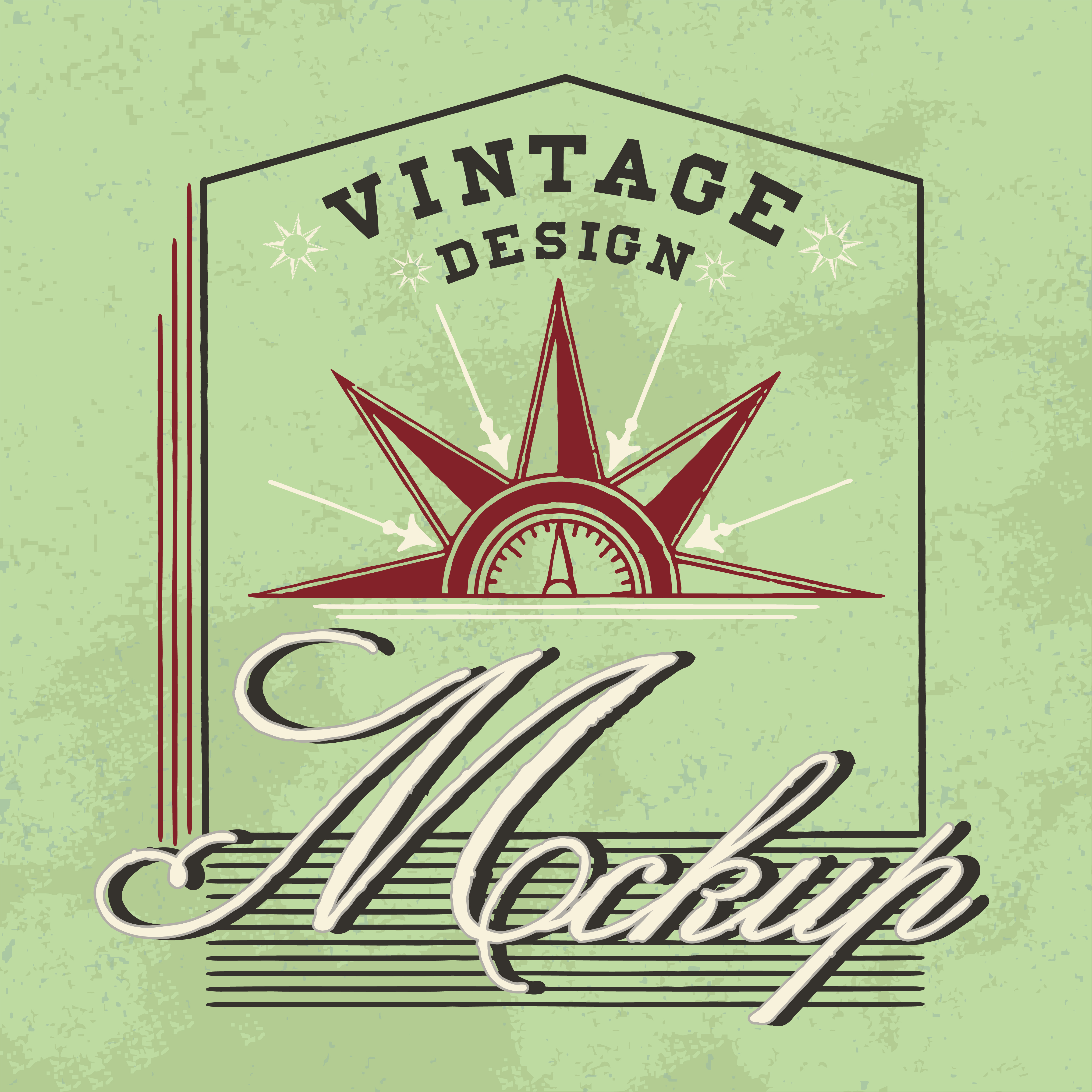 Download Vintage mockup logo design vector - Download Free Vectors ...