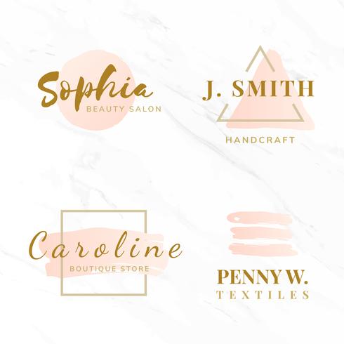 Set of beauty and fashion logo design vectors