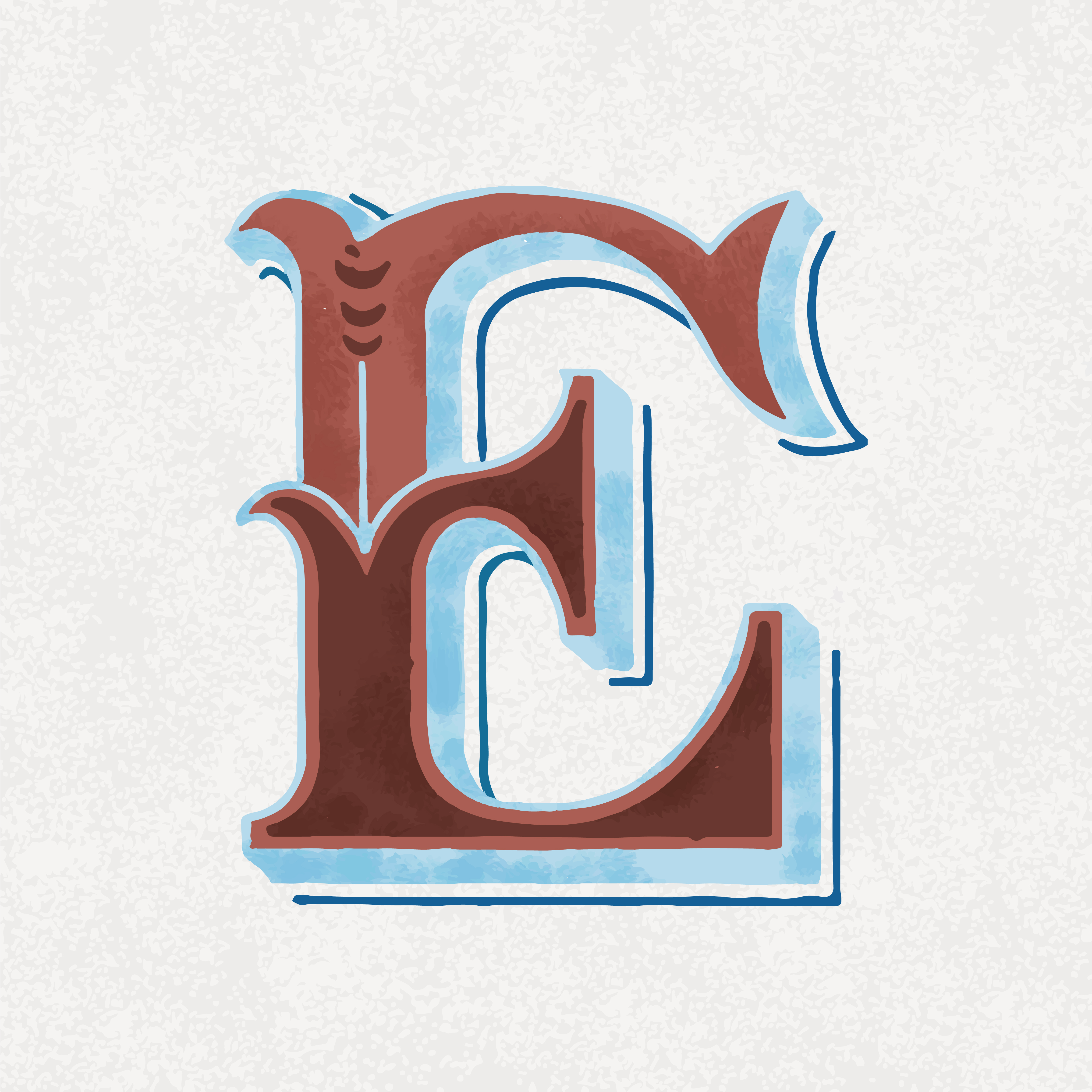 Capital letter E vintage typography style - Download Free Vectors